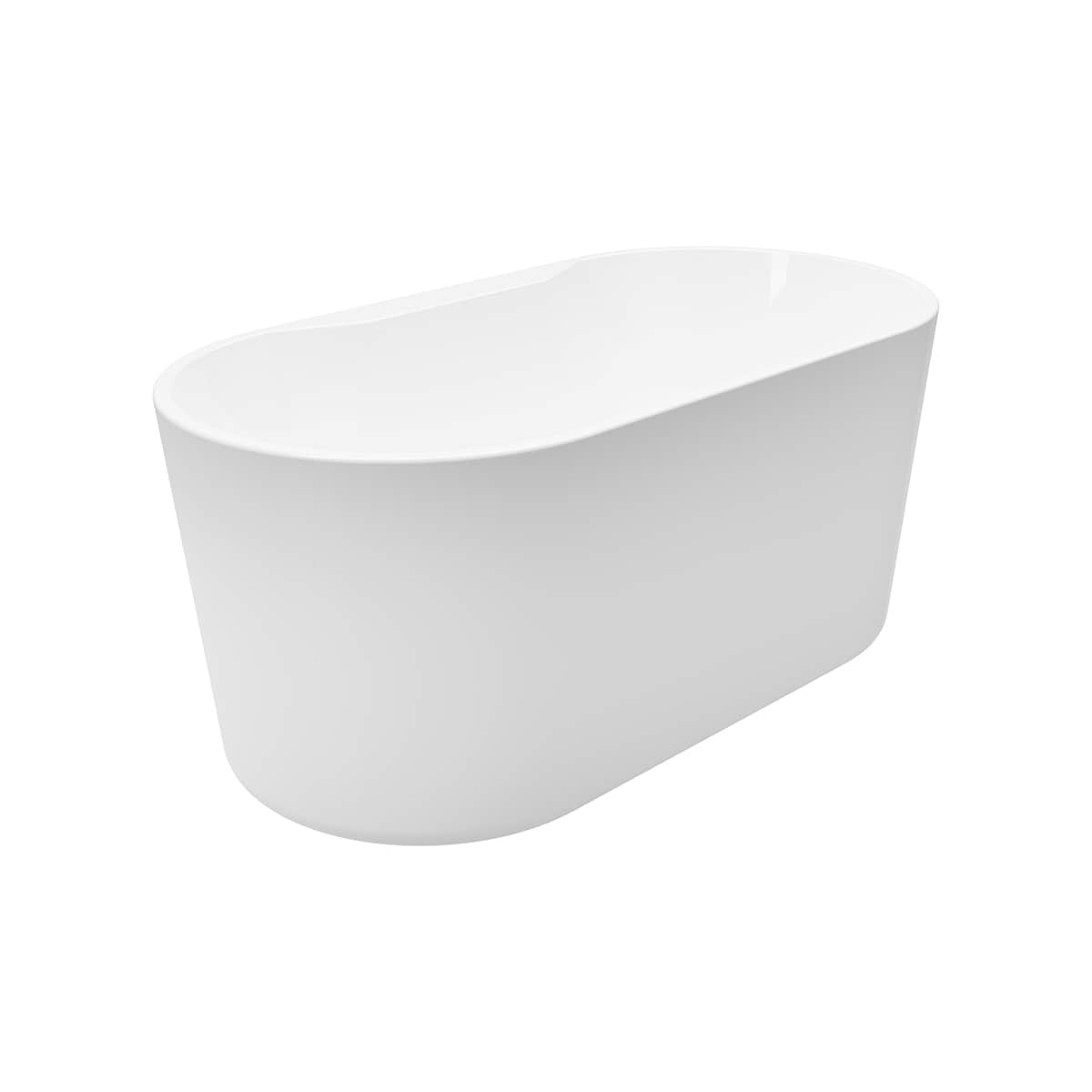 A&E Bath and Shower RETRO 32-Inches x 56-Inches High Gloss Acrylic Oval Freestanding Soaking bathtub Drain ( Center Drain )