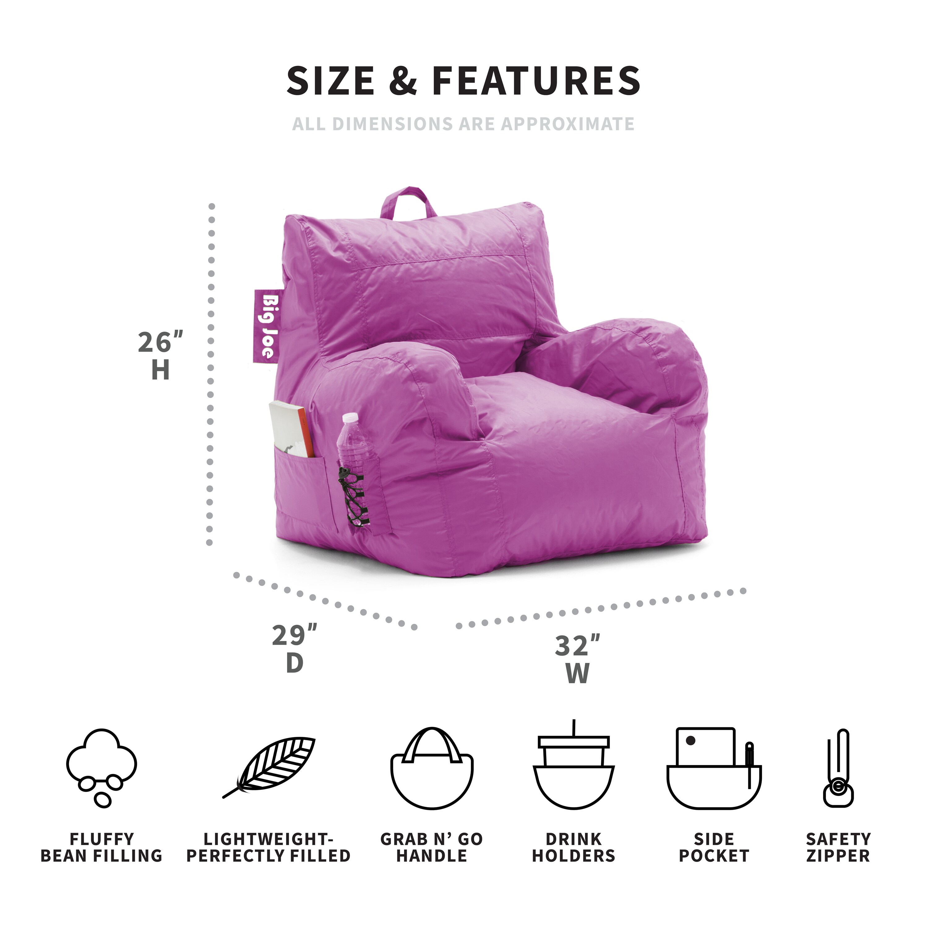 Big Joe 0645624 Bean-Bag-Chairs - View #7