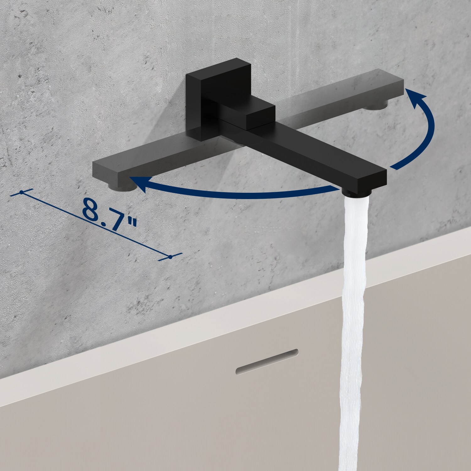 Lirago 12 Inch Matt Black Shower System Combo with Handheld Shower ...