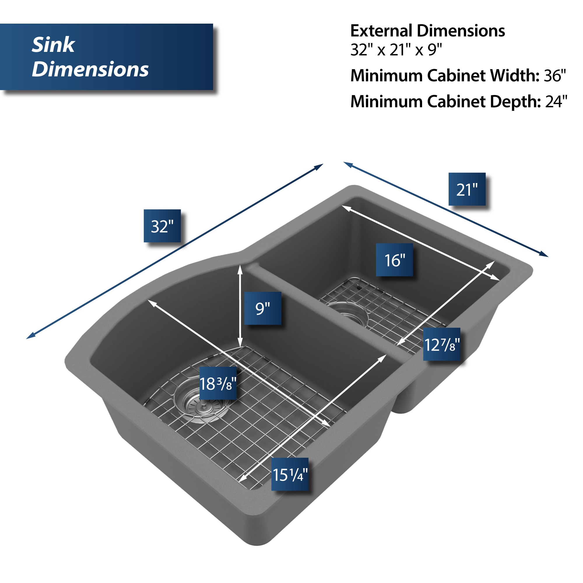 Karran QU-610-GR-PK1 Kitchen-Sinks - View #7