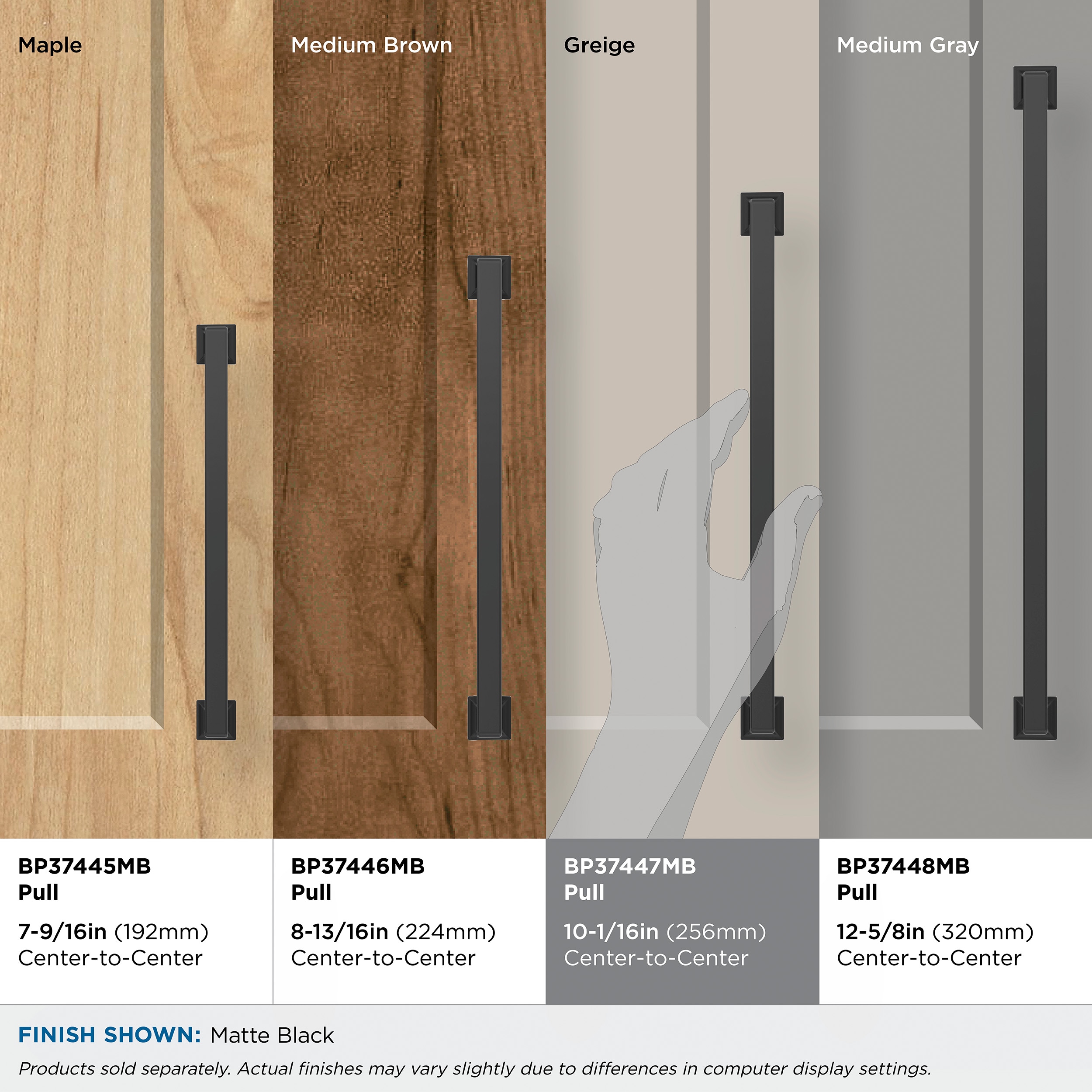 Amerock BP37447MB Cabinet-Pulls - View #8