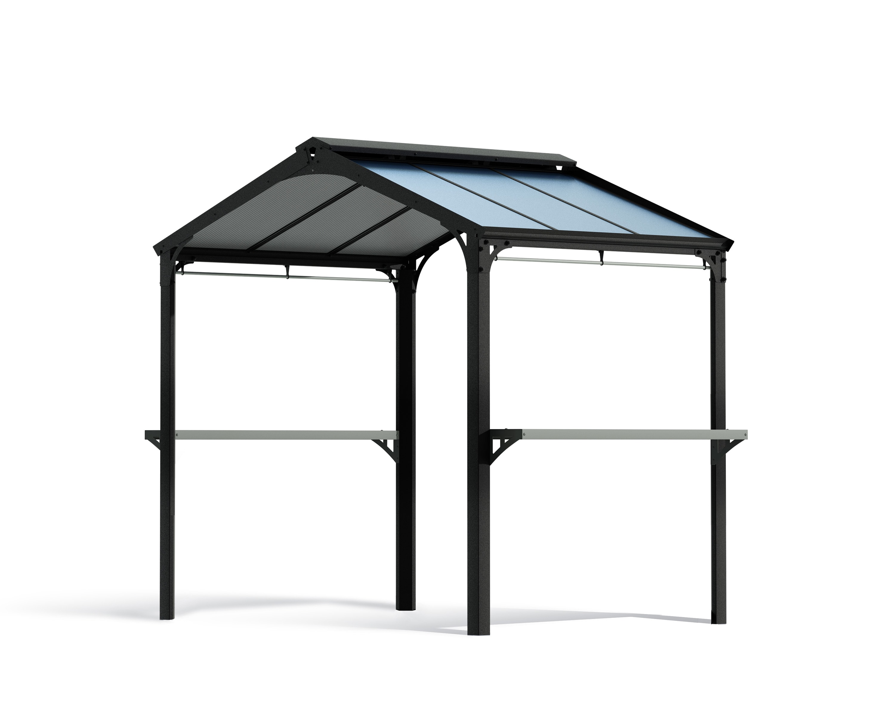 Canopia by Palram 706835 8-ft x 6-ft Black/Gray Rectangle Hardtop Roof