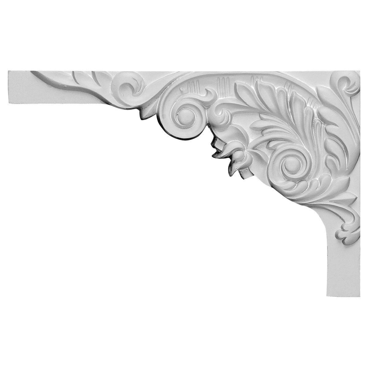 Ekena Millwork SB11X07SP-L Springtime 11-in W x 7-in H Primed Applique
