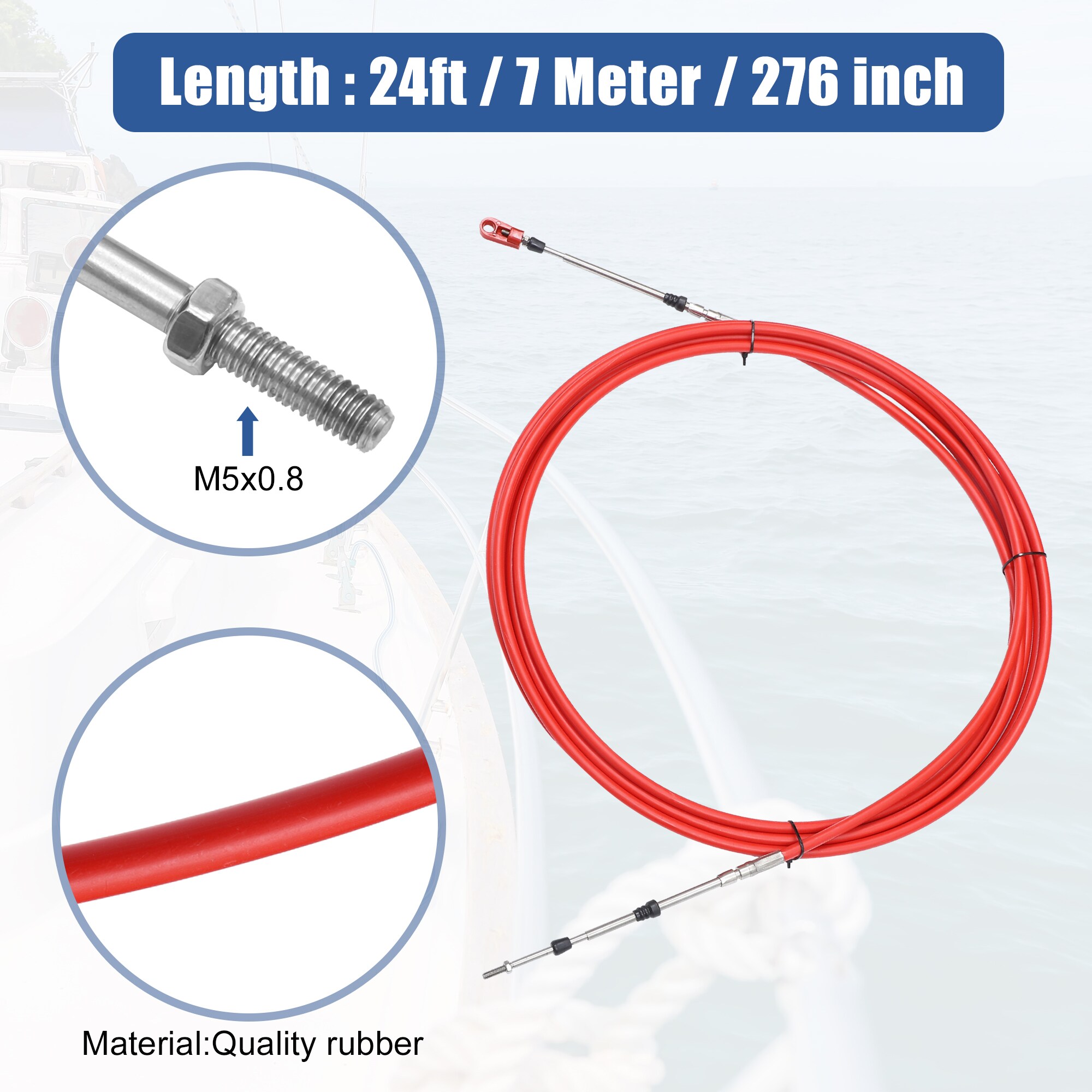 Unique Bargains S25122900UX3860 Boat-Control-Cables - View #3