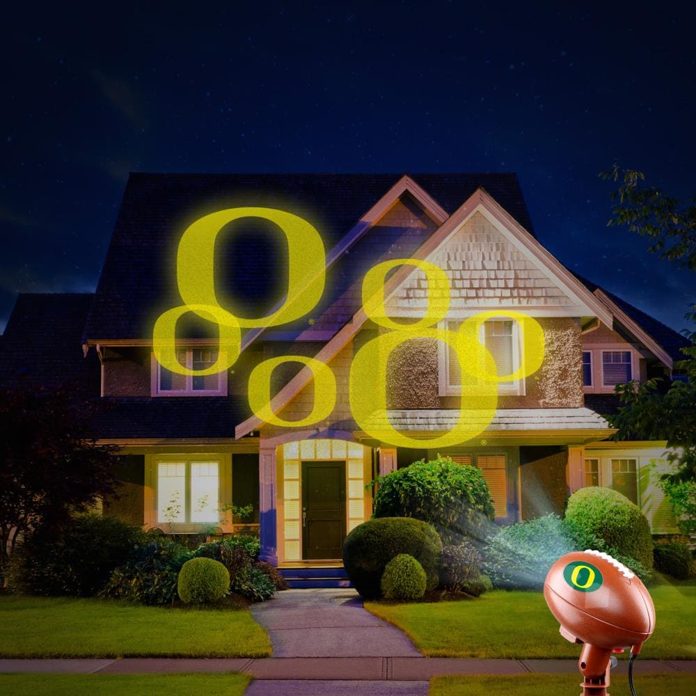 Fabrique Innovations Multi-function Oregon Ducks Electrical outlet Multi-design Any occasion Indoor/Outdoor Light Show Projector #CLEDOR