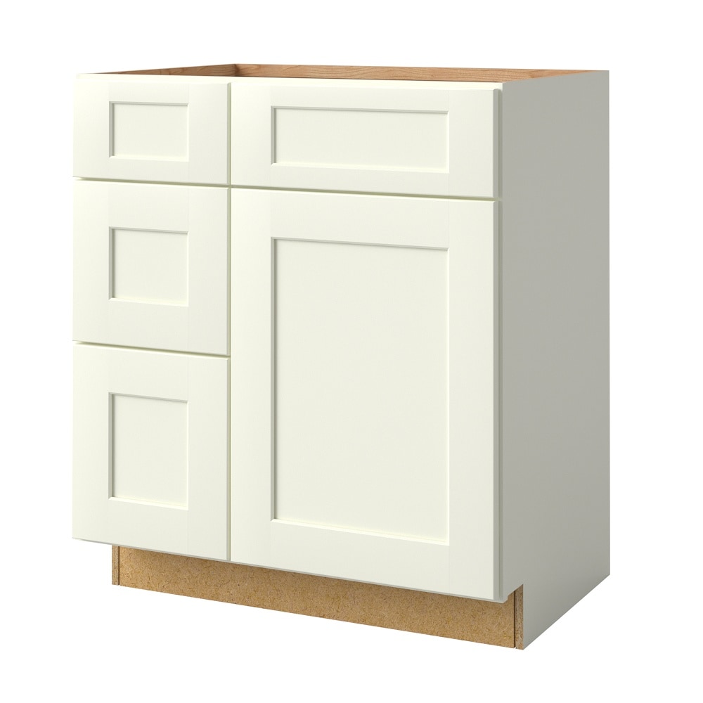 allen + roth 56270AV Aveley 30-in Linen Bathroom Vanity Base Cabinet without Top