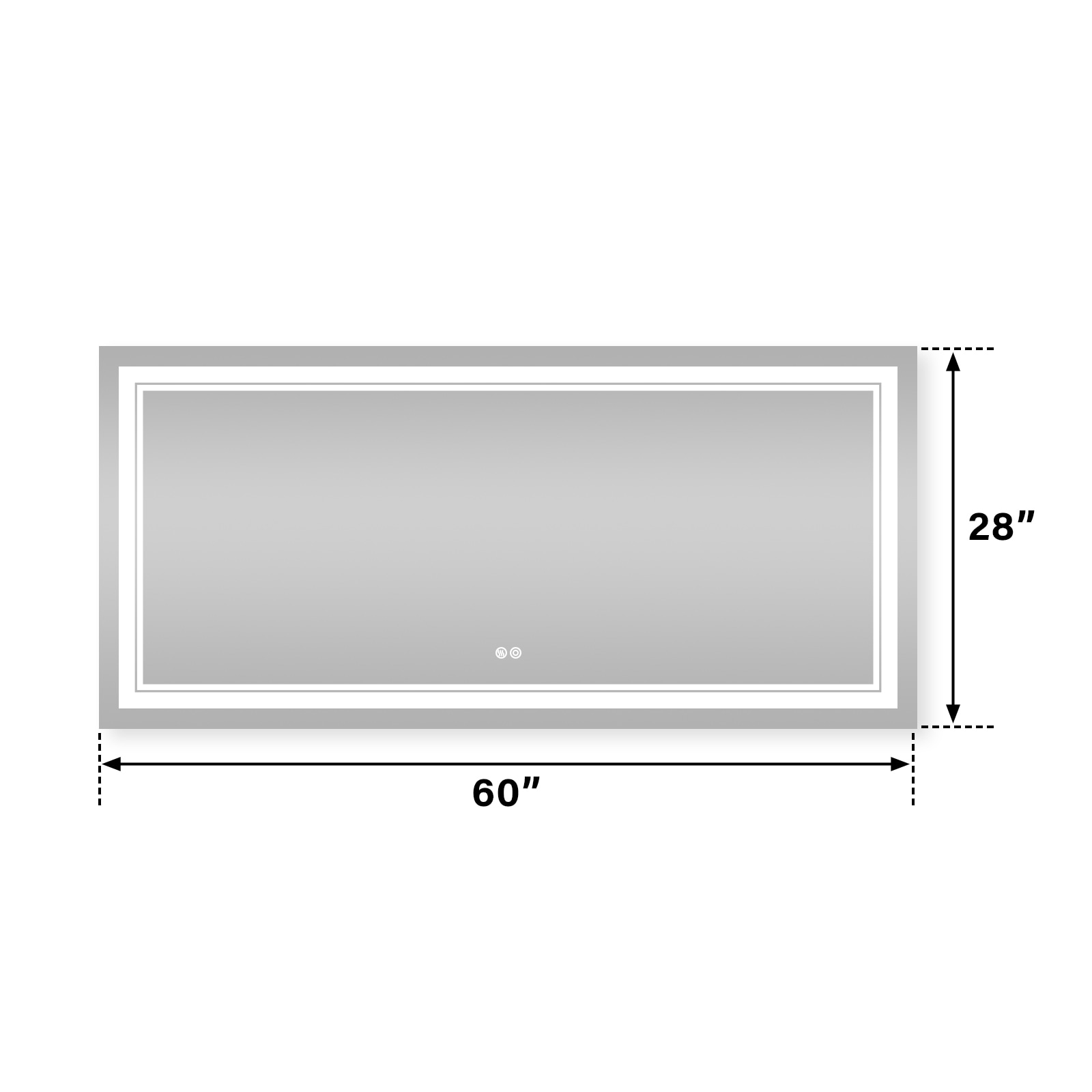 Forclover WBSG-127901 Framed-Bath-Mirrors - View #5
