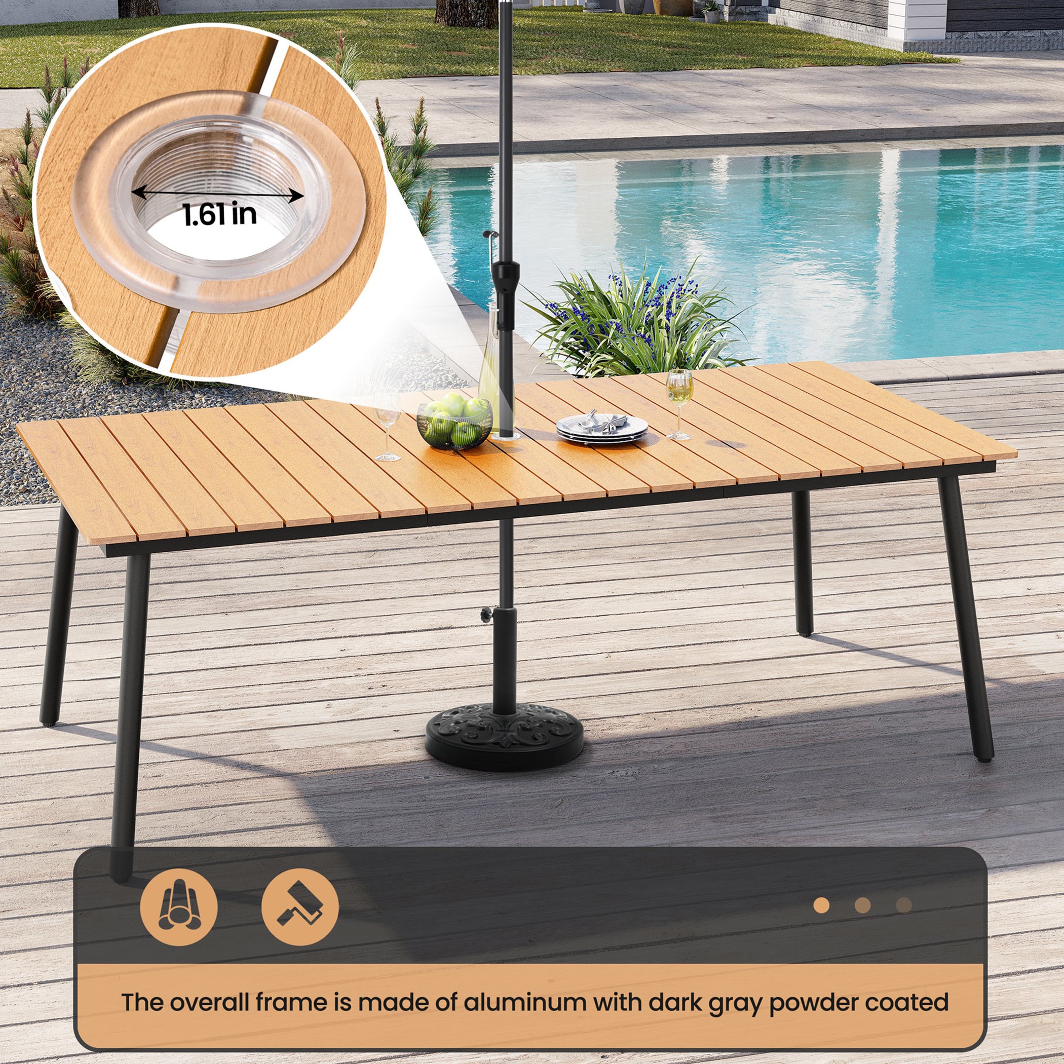 Crestlive Products CL-TB012BRN210 Patio-Tables - View #7
