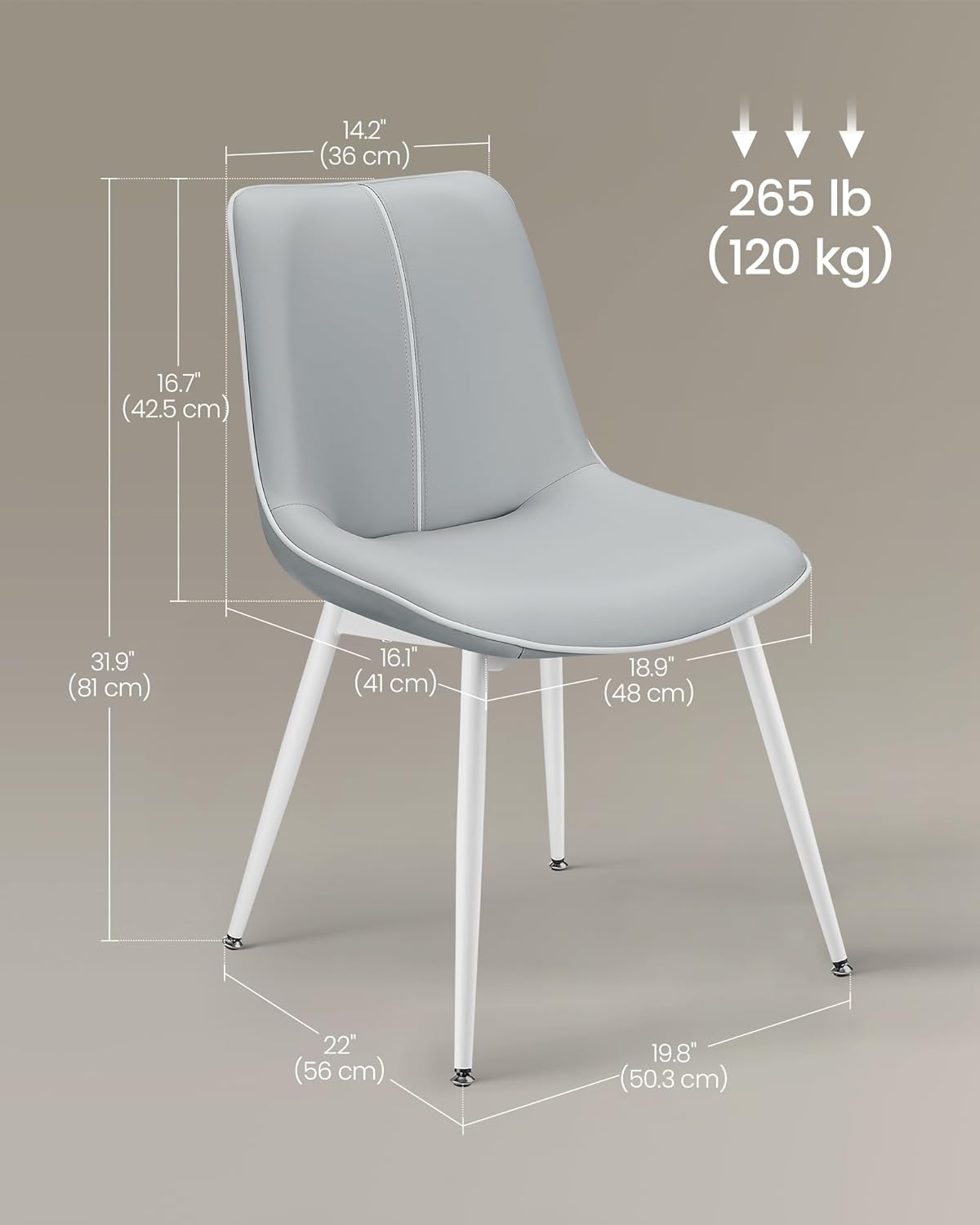SONGMICS HOME LDC140G02 Dining-Chairs - View #6
