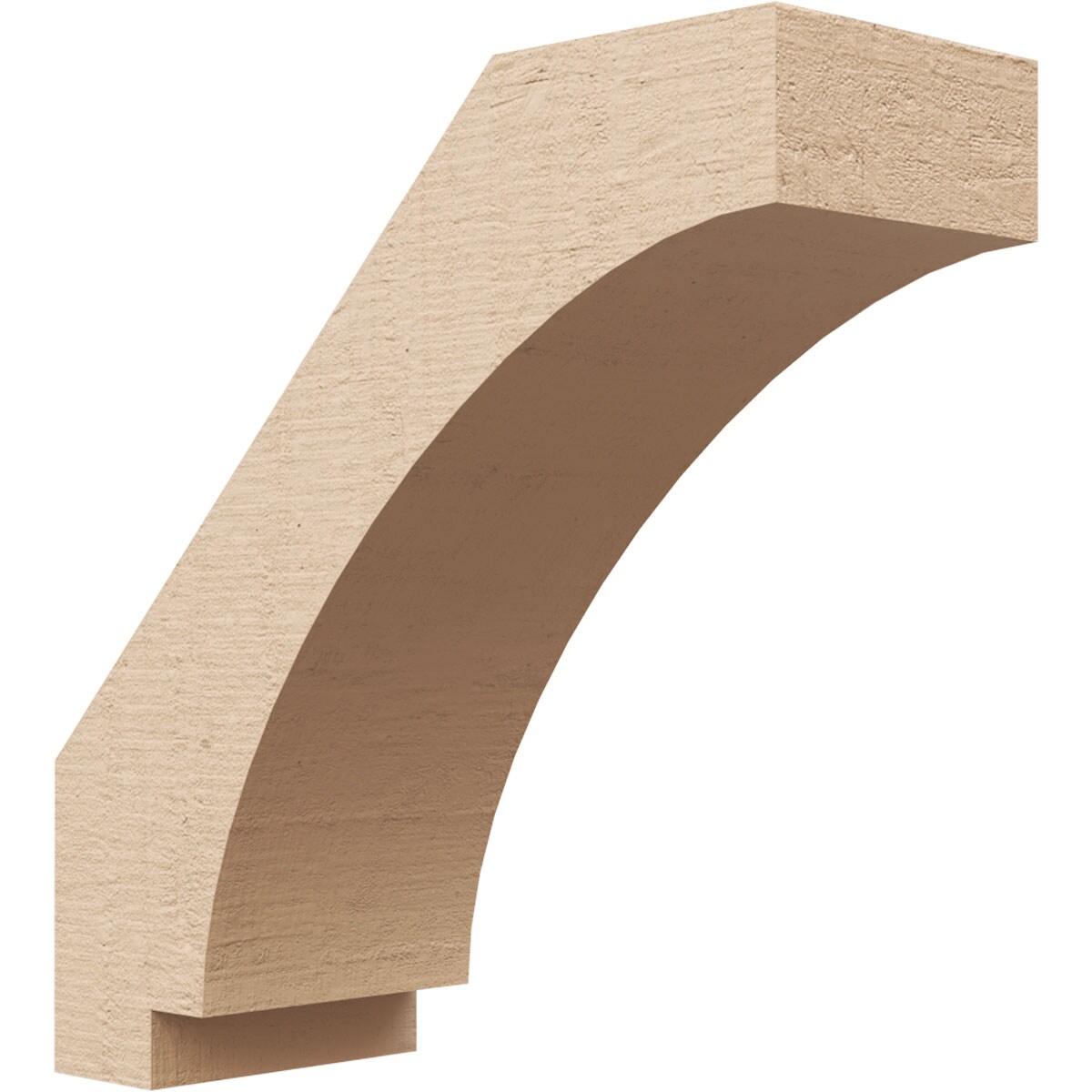 Ekena Millwork BRCUR03X08X08IMPRCPR 3-in x 8-in x 8-in Primed Urethane Imperial Rough Cedar TimberThane Knee Brace