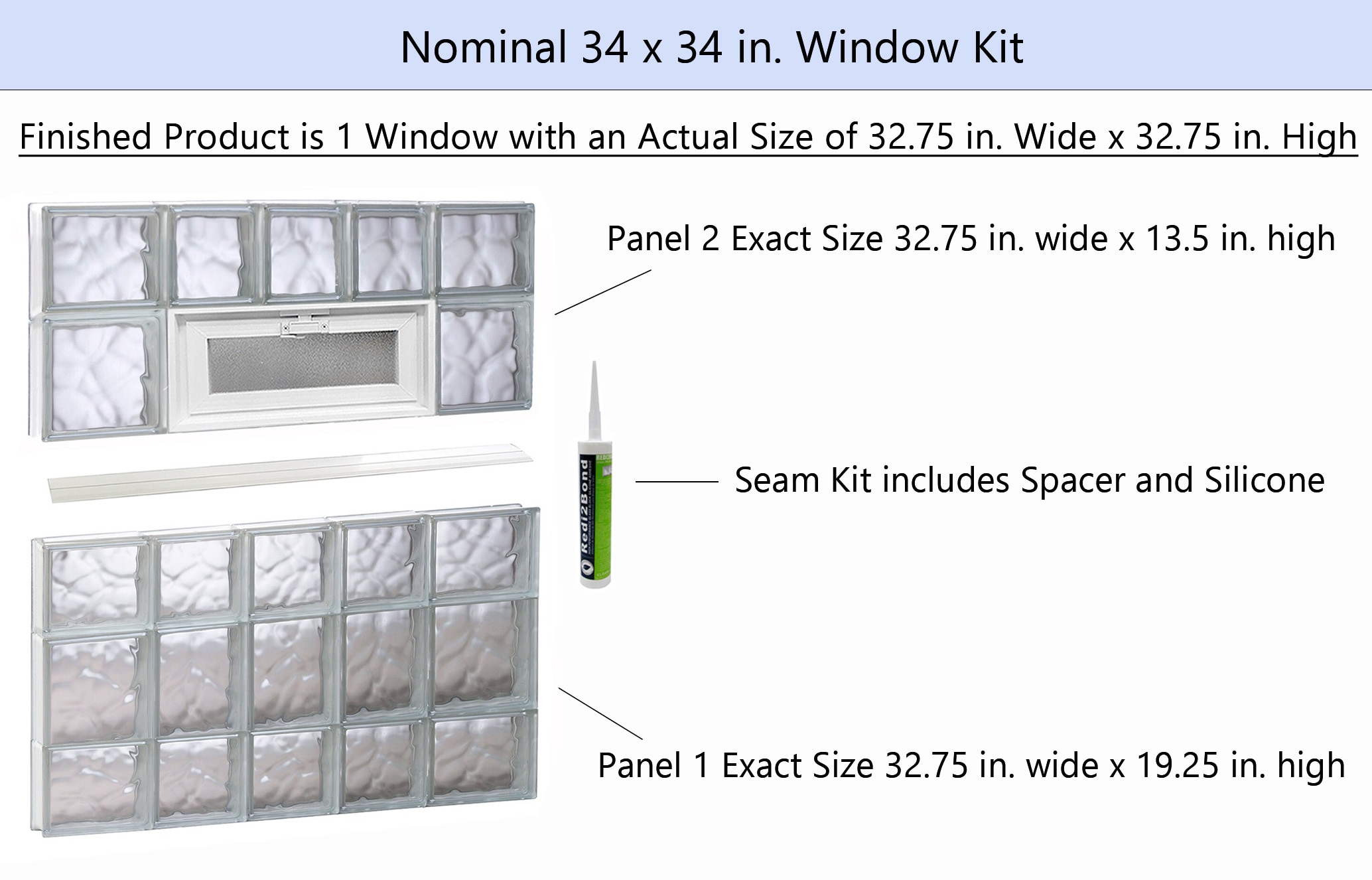 REDI2SET V3434DC Glass-Block-Windows - View #2