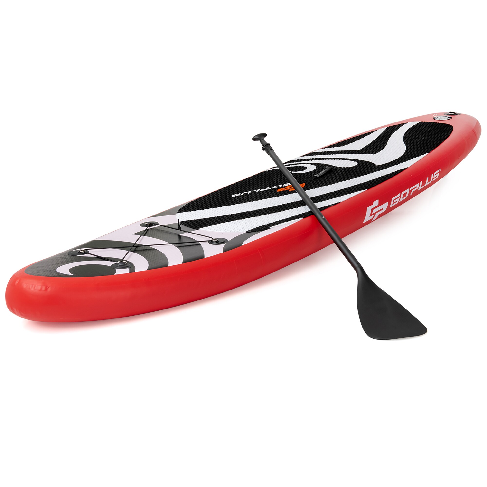 10' Inflatable SUP Stand up Paddle Board Surfboard Adjustable Fin Paddle Red 