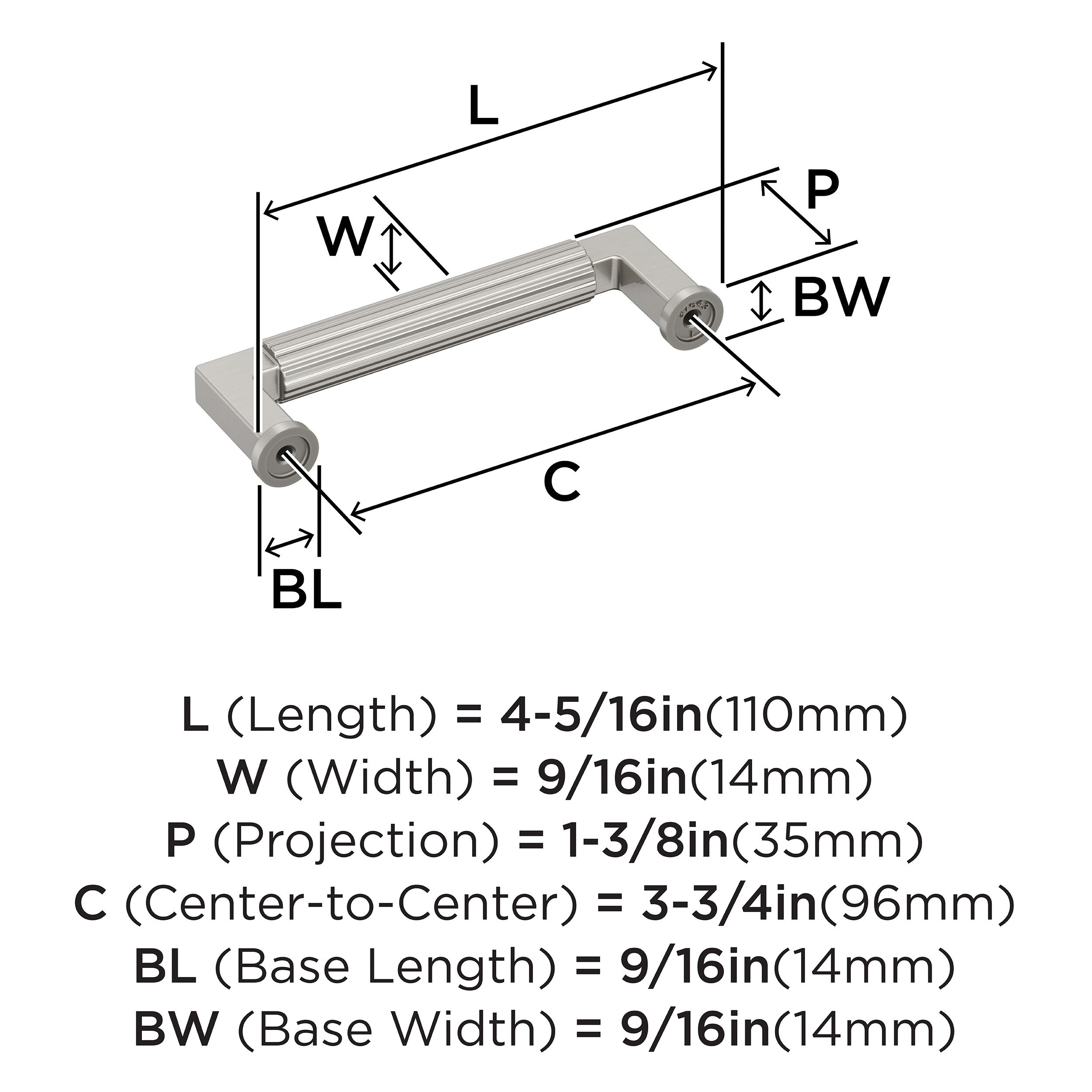 Amerock BP37643G10 Cabinet-Pulls - View #4