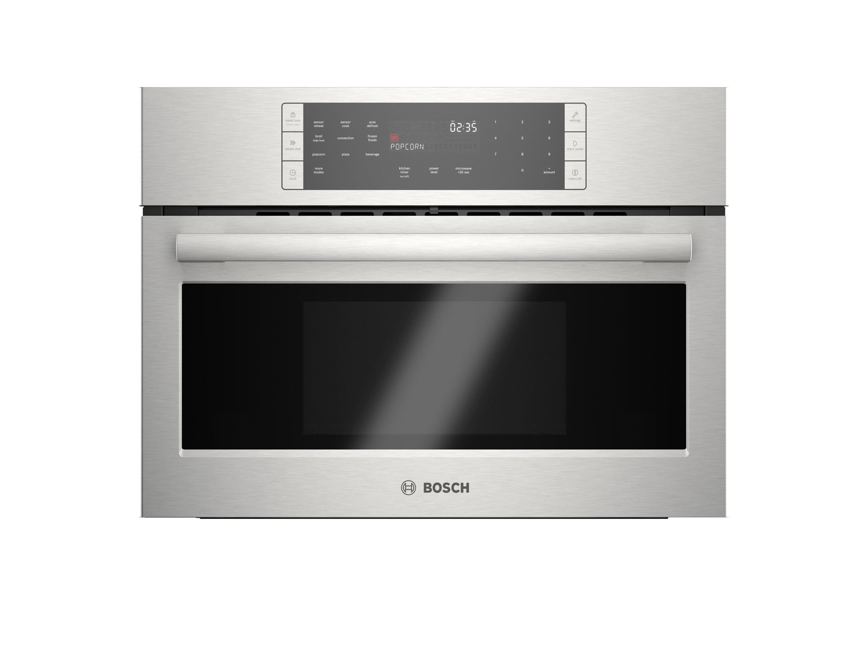 Bosch 1.2-cu ft 1000-Watt Built-In Microwave with Sensor Cooking Controls (Stainless  Steel) in the Built-In Microwaves department at