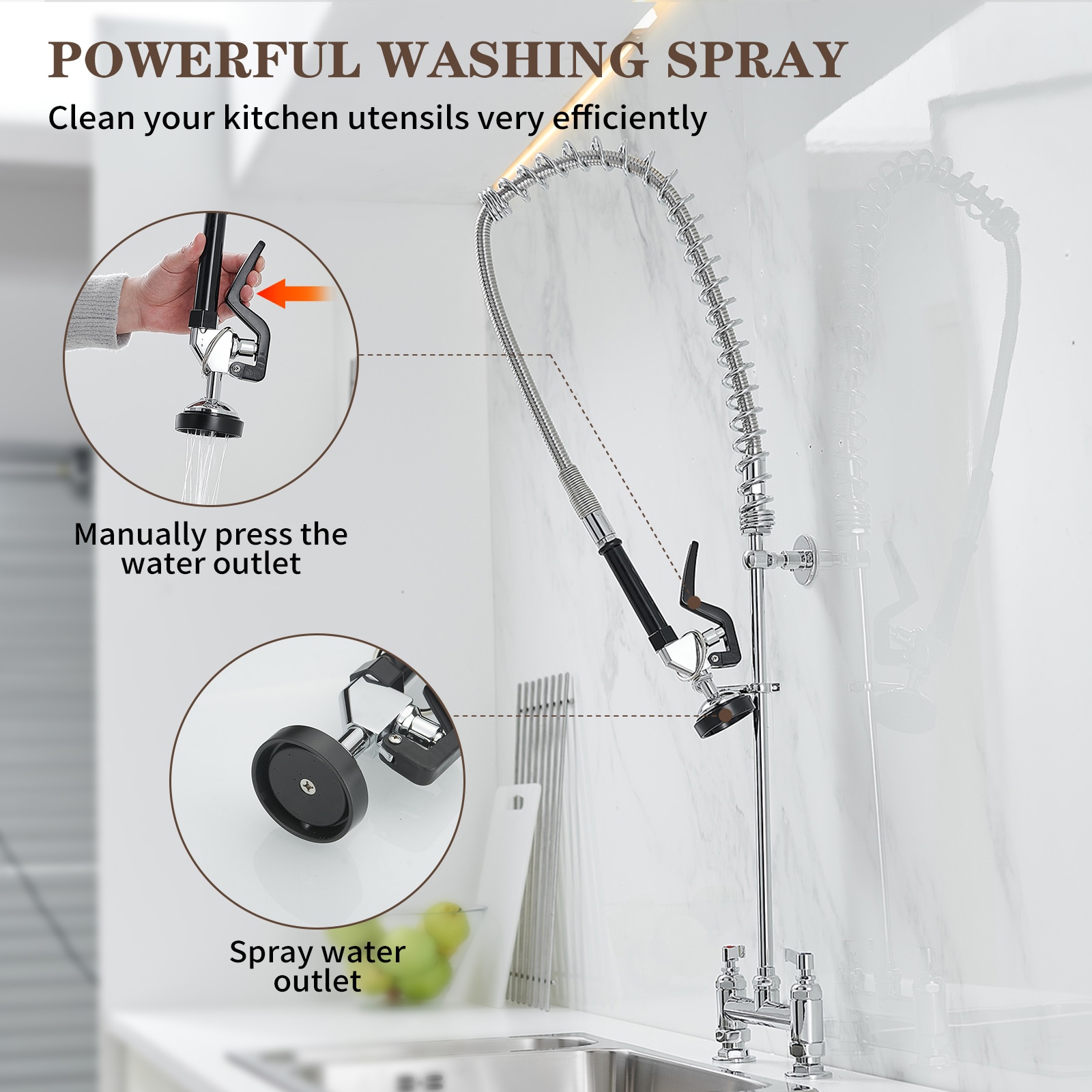 BWE A-94260H-C Kitchen-Faucets - View #2