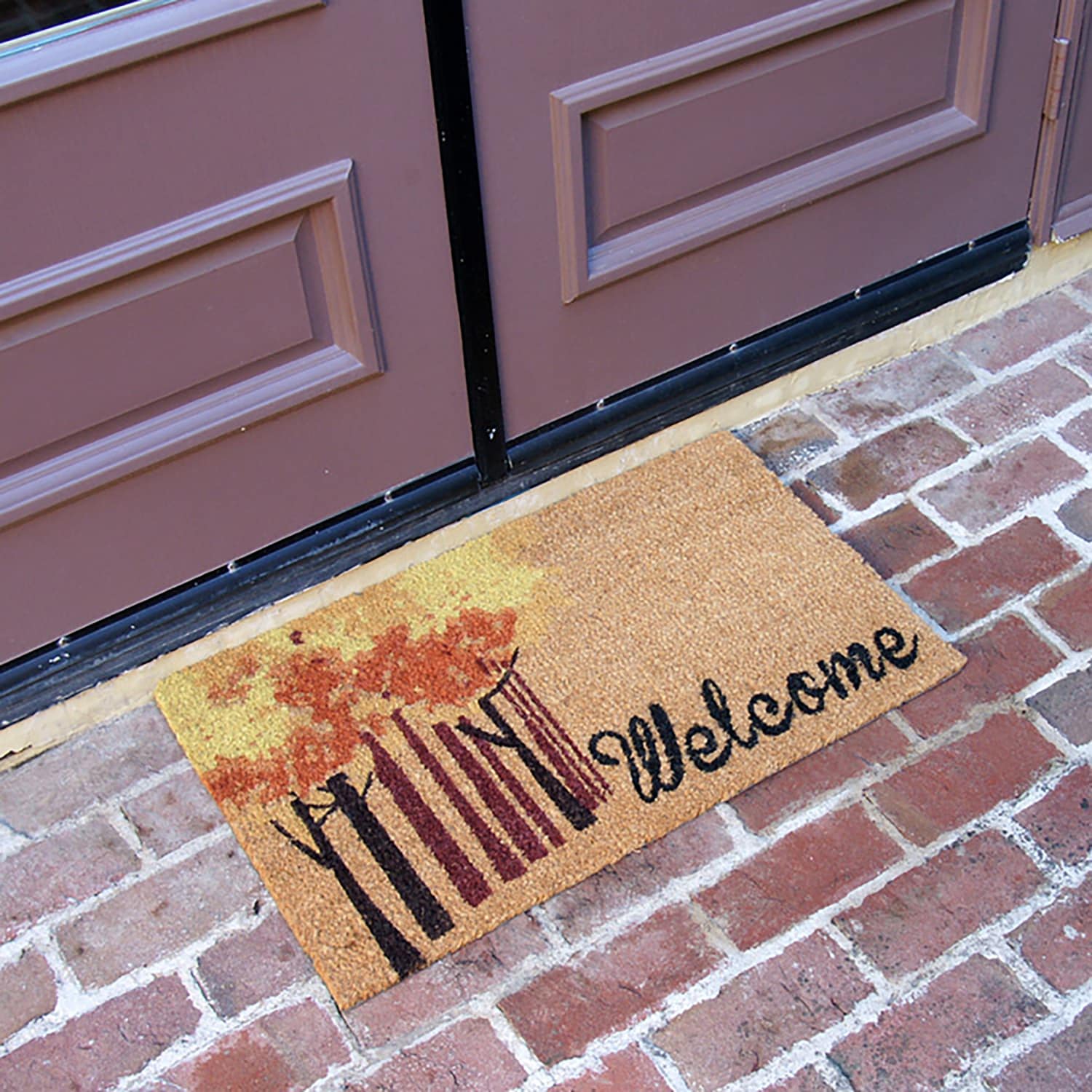 Rubber-Cal Welcome Beach Decor Doormat Kit - 18 x 30 - 2 Door Mats