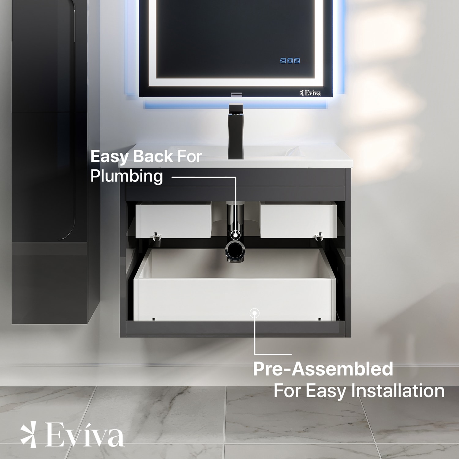 Eviva EVVN23-32GR-WMN Bath-Vanity-Combo - View #6