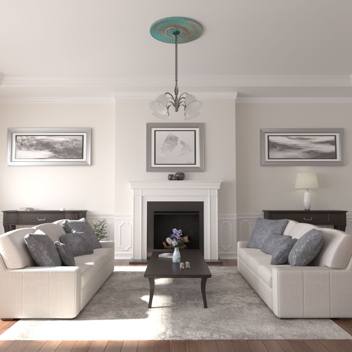 Ekena Millwork CM36MECGS Ceiling-Medallions - View #4