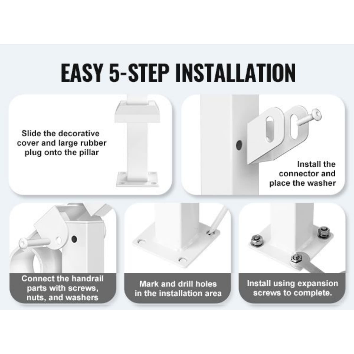 Angel Sar L2ZYY415HR12-WT Interior-Stairpart-Railing - View #8