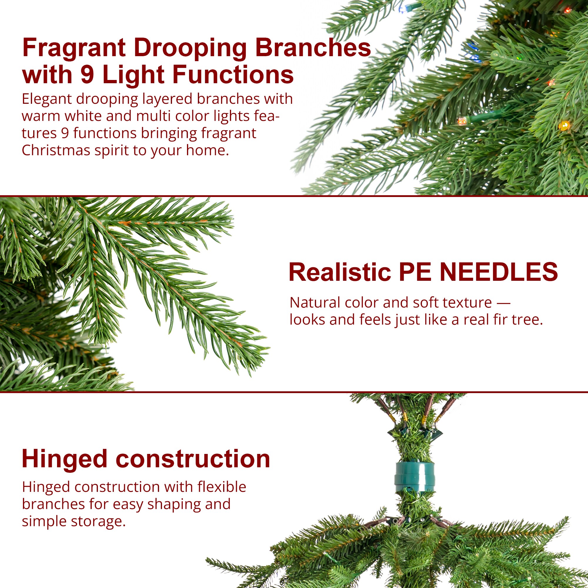 Glitzhome 2014600218 Artificial-Christmas-Trees - View #7