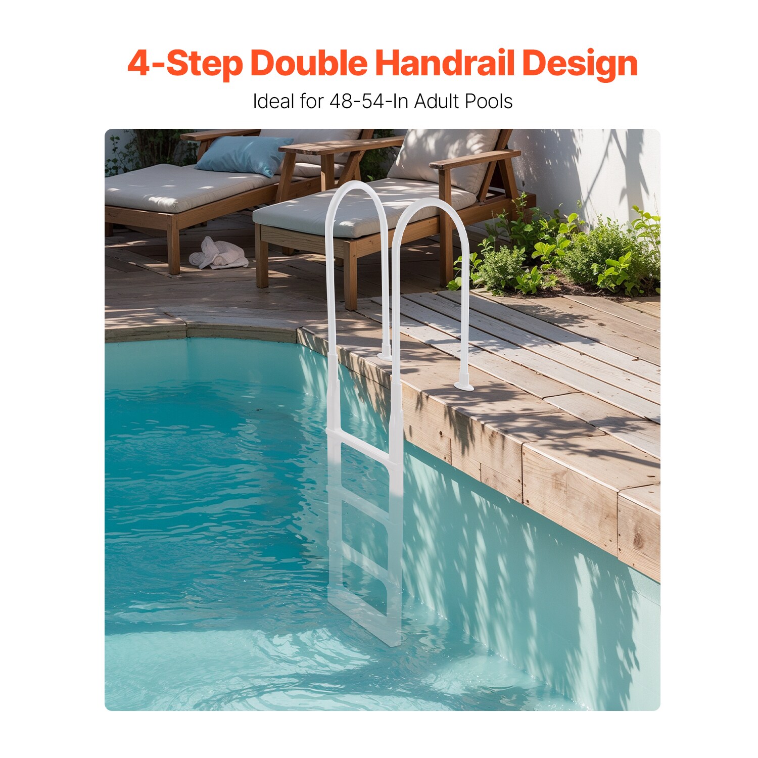 Huluwat XS-2P465556 Above-Ground-Pool-Lad-Steps - View #7