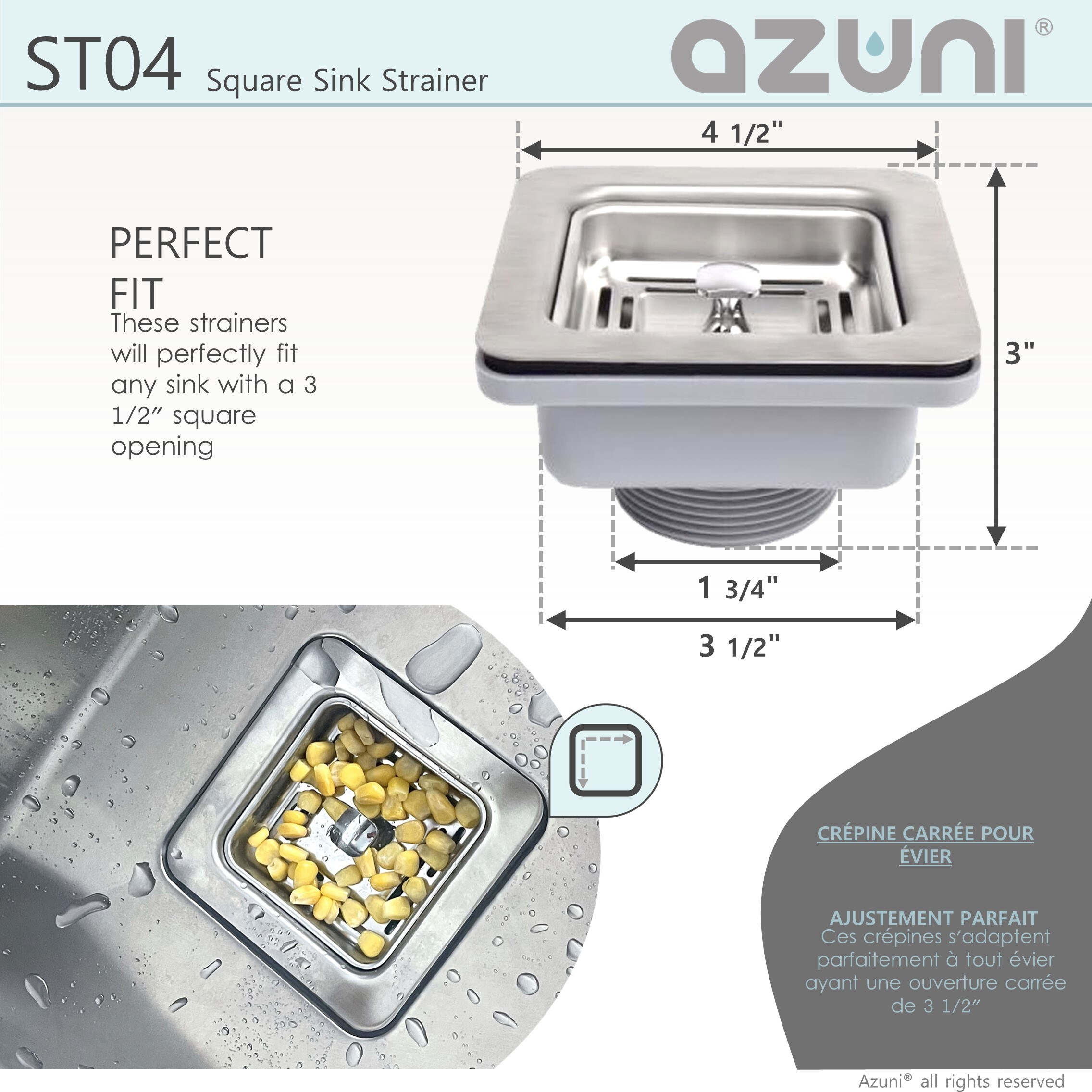 Azuni ST04 Kitchen-Sink-Strainers - View #5