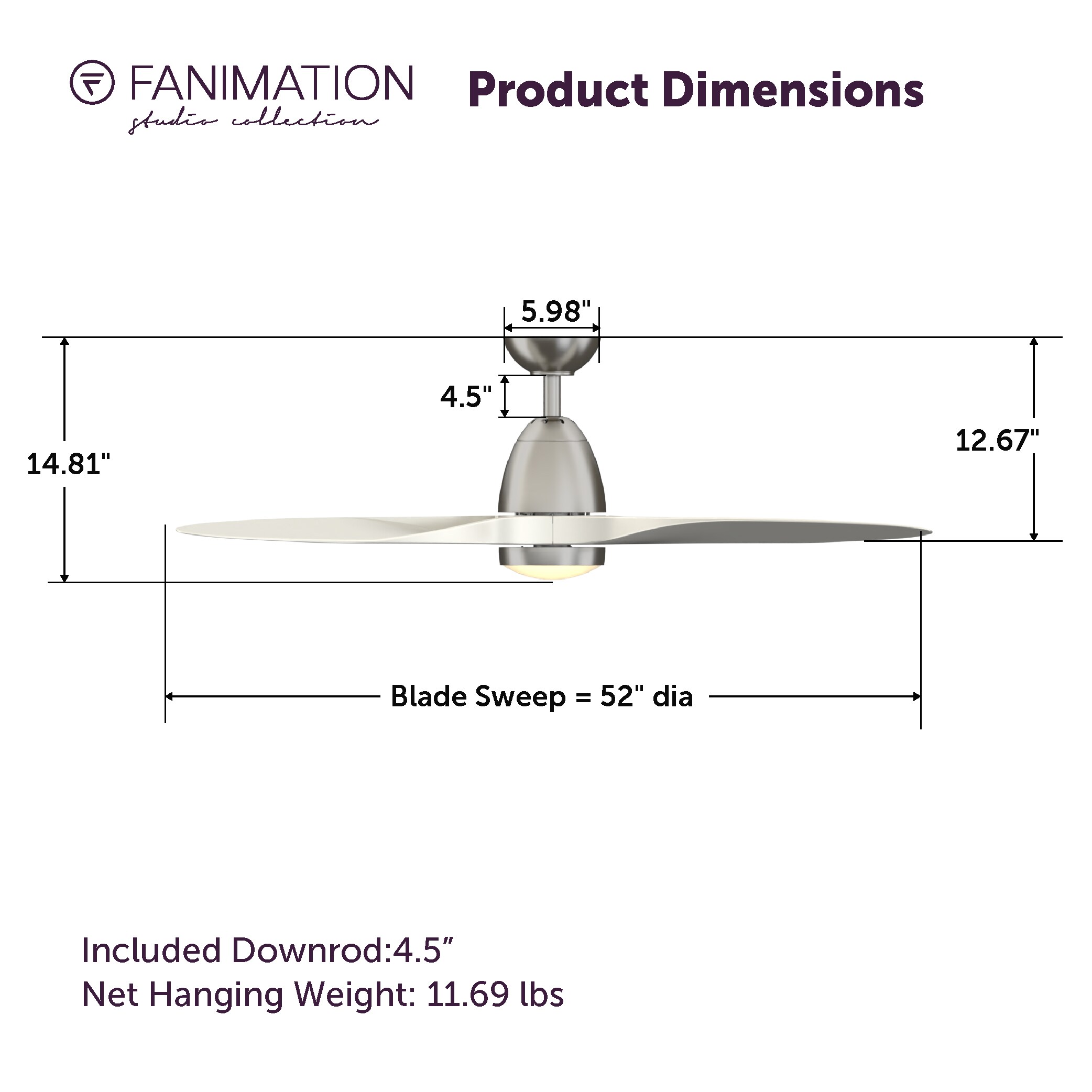 Fanimation Studio Collection LP8333LBN Ceiling-Fans - View #11