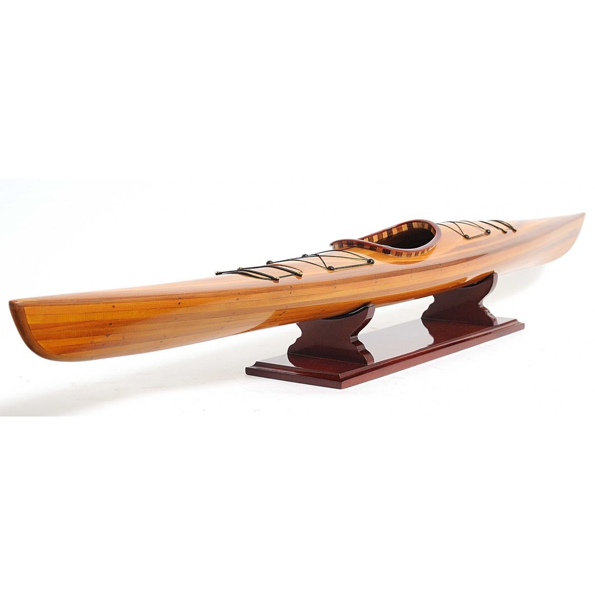 HomeRoots Blue Cedar Wood Decorative Model Ship 42-in L x 5.5-in W x 5-in H  in the Decorative Accessories department at