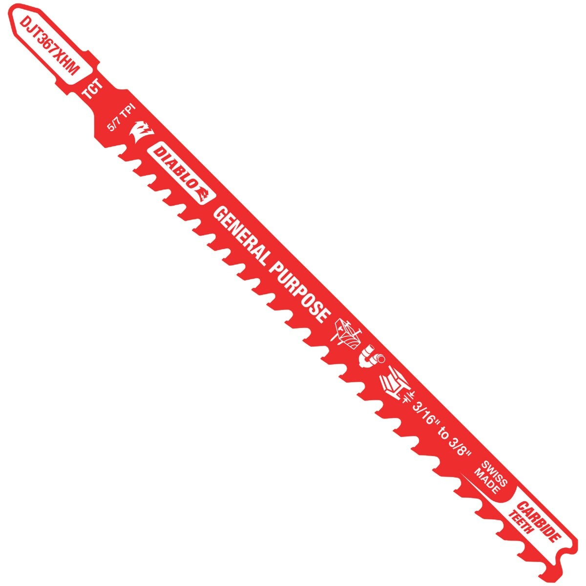 Diablo  Carbide Jig Saw Blade with Perma-SHIELD Coating - Ideal for Wood Metal Plastics