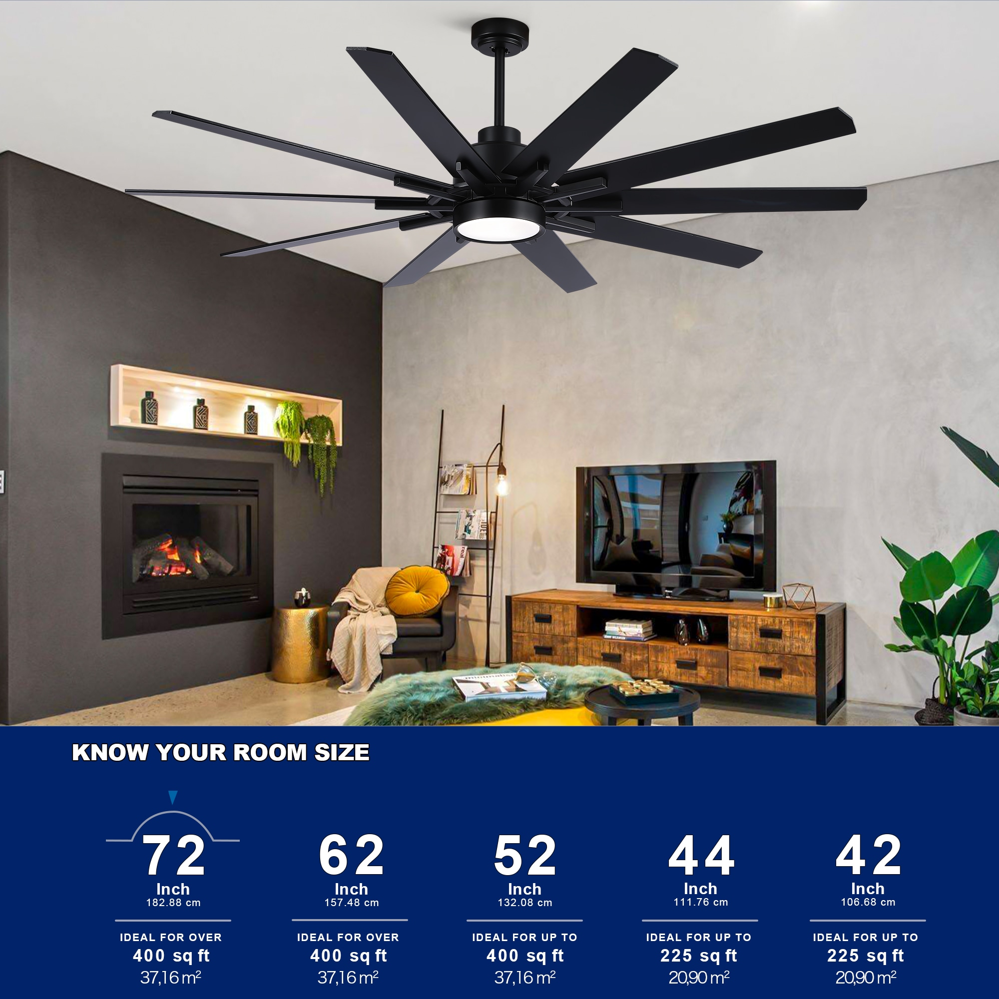 YUHAO LSDC1197BK72 Ceiling-Fans - View #9