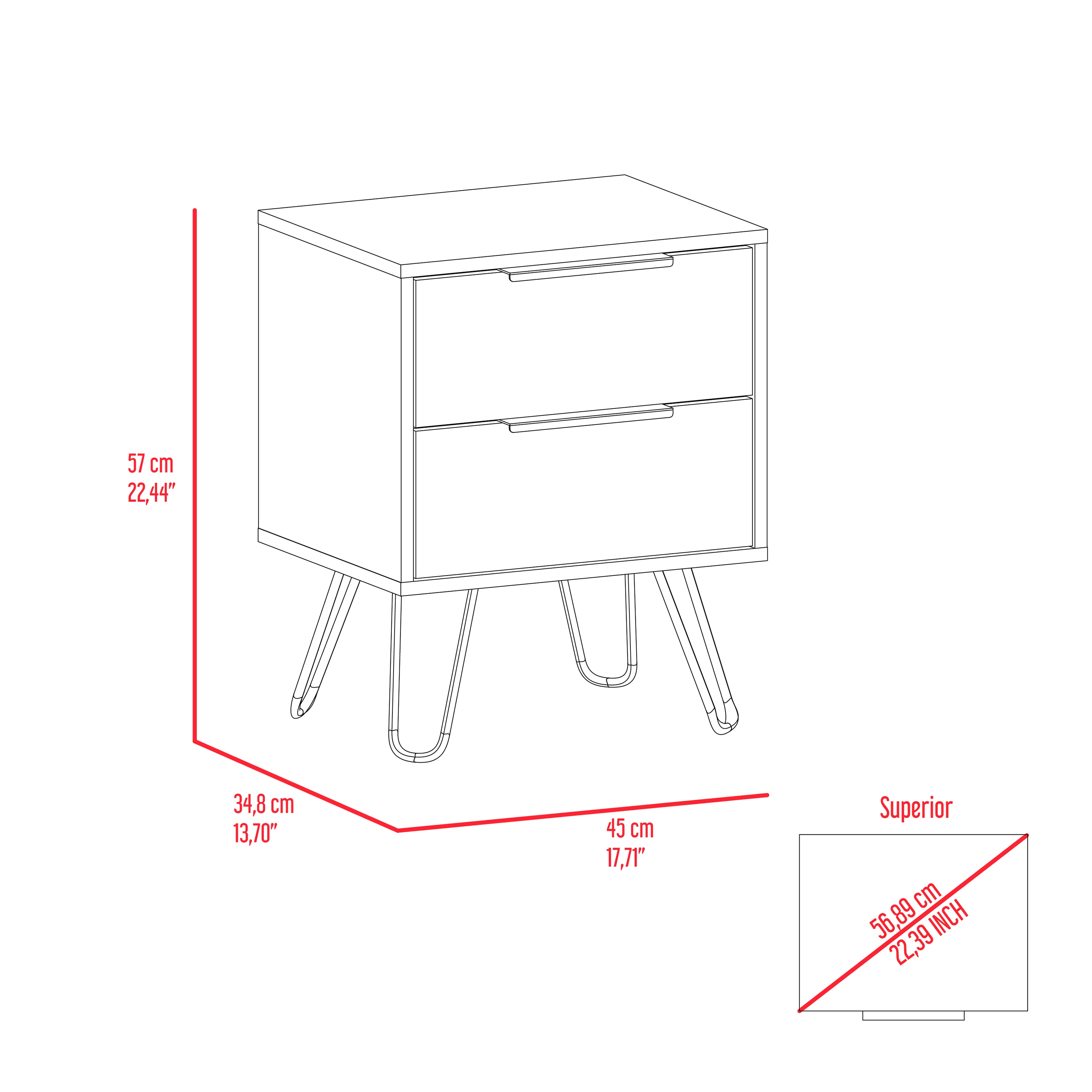 GLANZEND 6514QN2DN nightstands - View #5