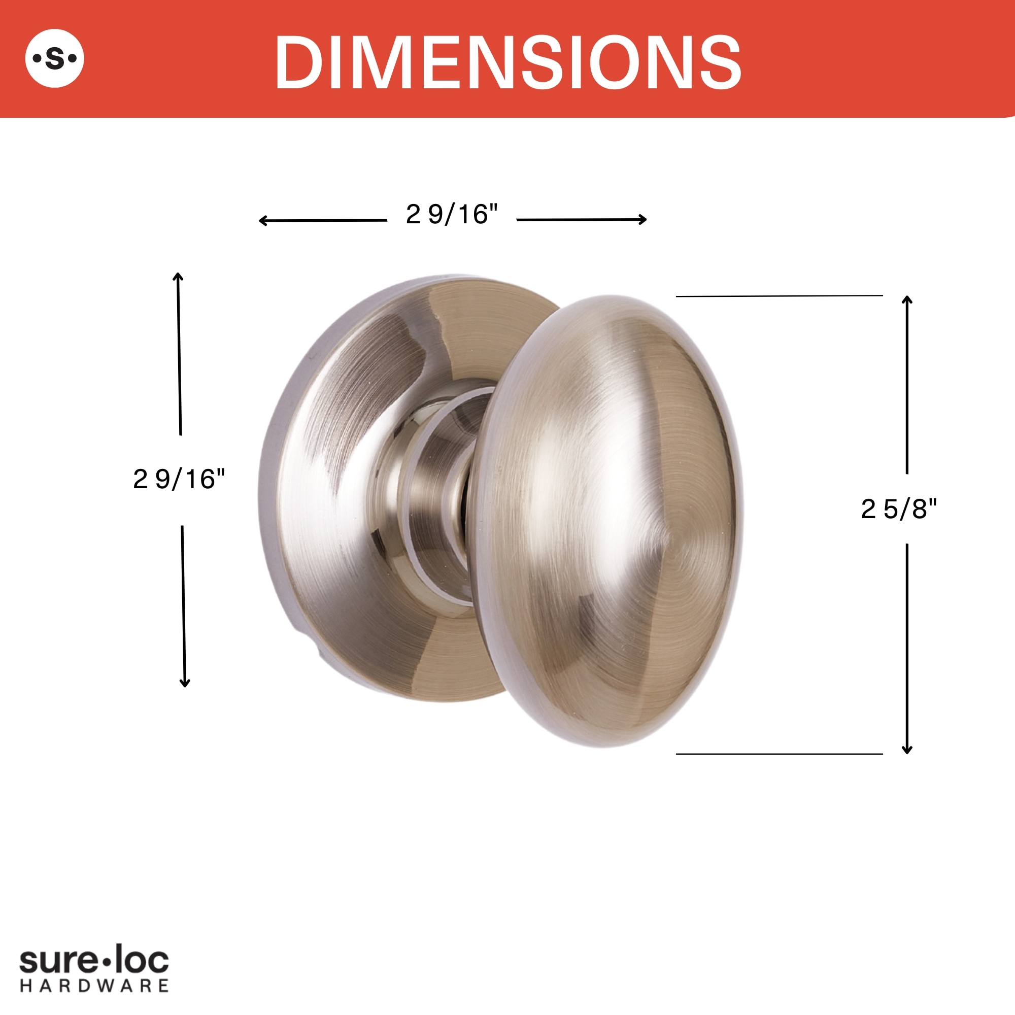 Sure-Loc Hardware AR102 15 Door-Knobs - View #6