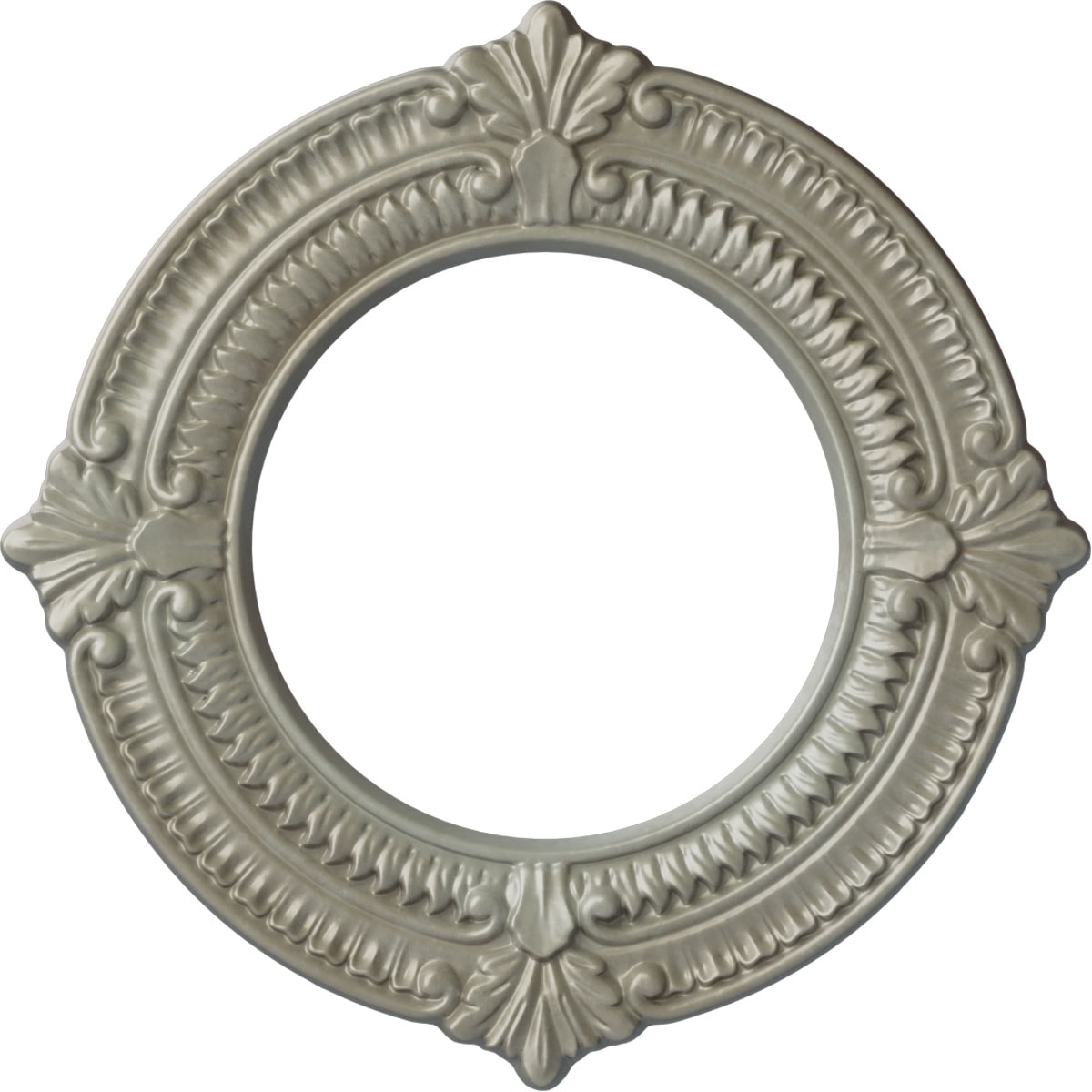 Ekena Millwork CM11BNFLS Benson 11.125-in W x 11.125-in L Painted Flash Gold Polyurethane Whole Ceiling Medallion