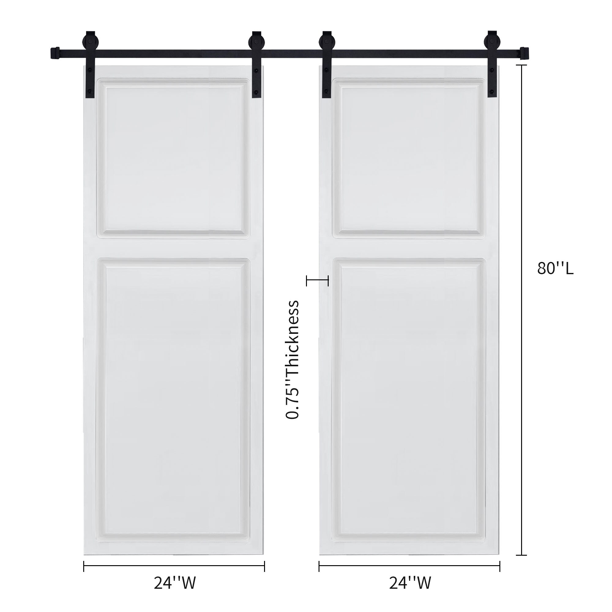 LOVMOR SF-L-T3910P382053 Bifold-Sliding-Closet-Doors - View #2