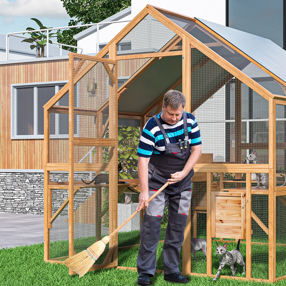 Homsee C-KF150158-07-AB Chicken-Coops-Rabbit-Hutches - View #15