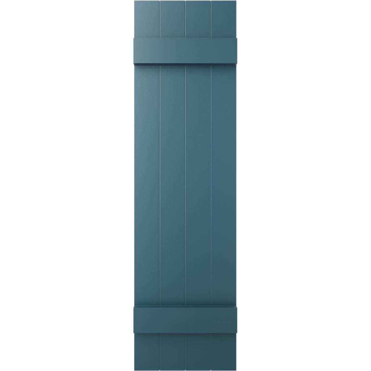 Ekena Millwork LJ4C14X04200MB 14-in W x 42-in H Midnight Blue Board and batten Exterior Shutters ( 2 -Pack )