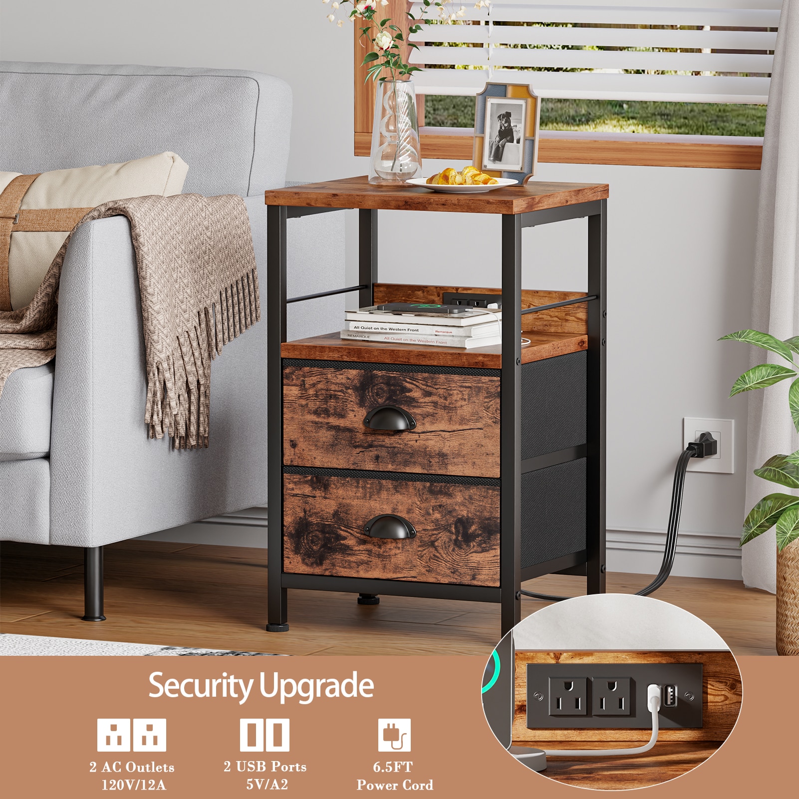 Furologee ET-011V2-C-2D-2-RB nightstands - View #5