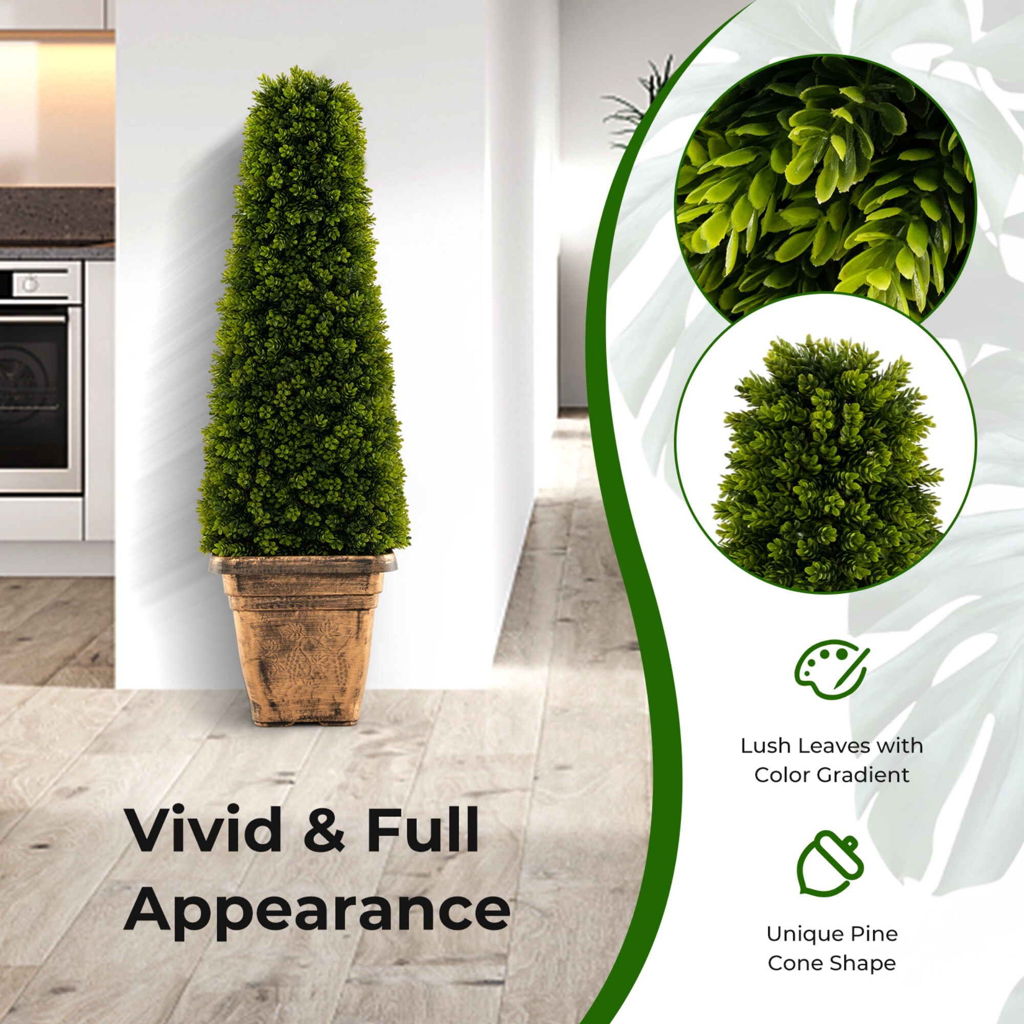 Poinic CWZH10170GN Artificial-Plants-Trees - View #4