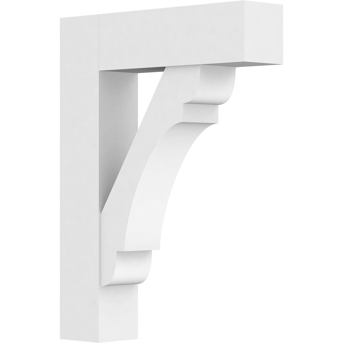 Ekena Millwork BKTP05X24X32OLY05 Standard OlympicGrade 5-in x 24-in x 32-in Off-white PVC Standard bracket