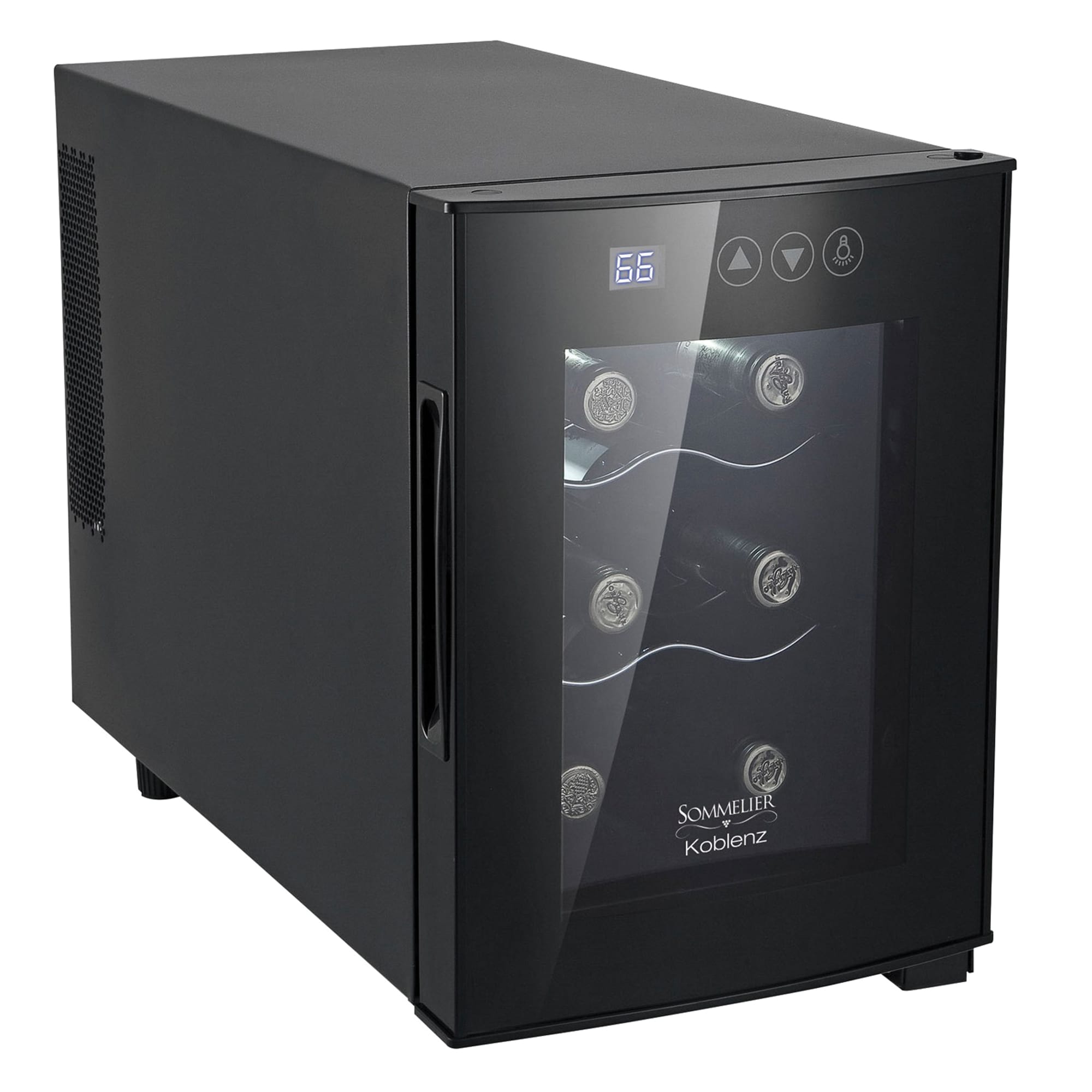 Koblenz KBZEVFK06LW 11.81-Inches W 6 -Bottles Black Freestanding Indoor Wine Cooler