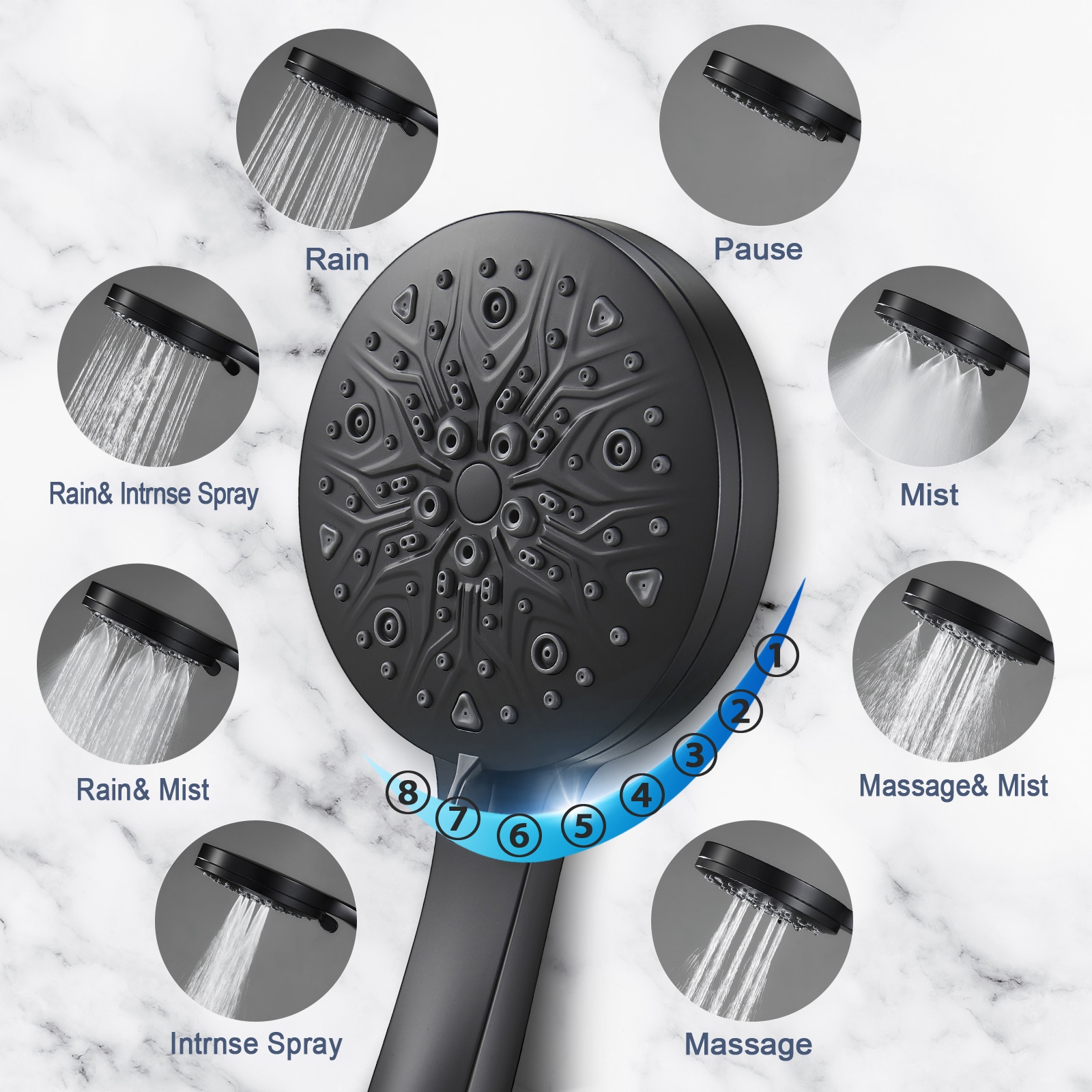 Cobbe LSKSHS0508B Fixed-Showerhead - View #2