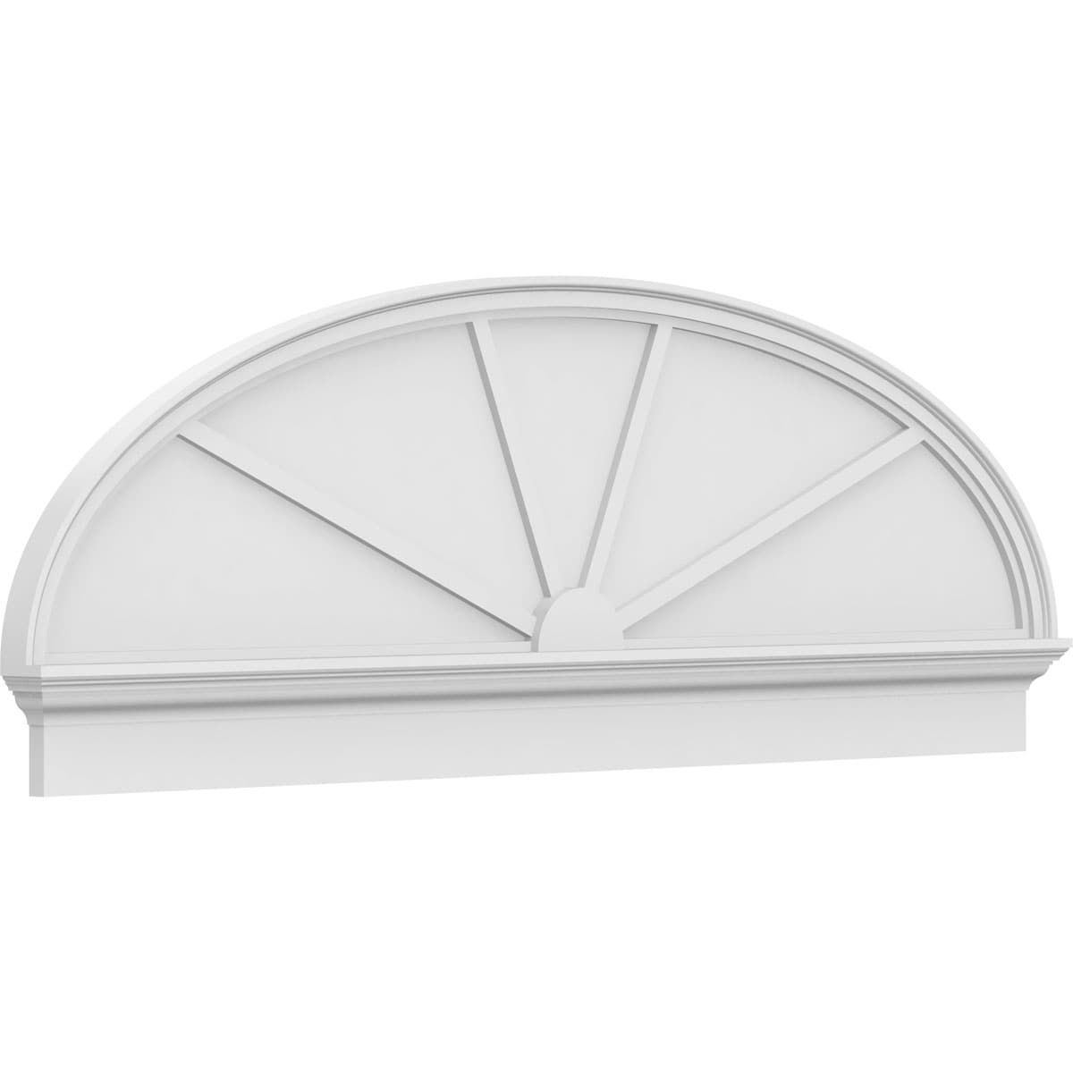 Ekena Millwork PEDPC070X245ELL04 70-in W x 24.375-in L PVC Pediment
