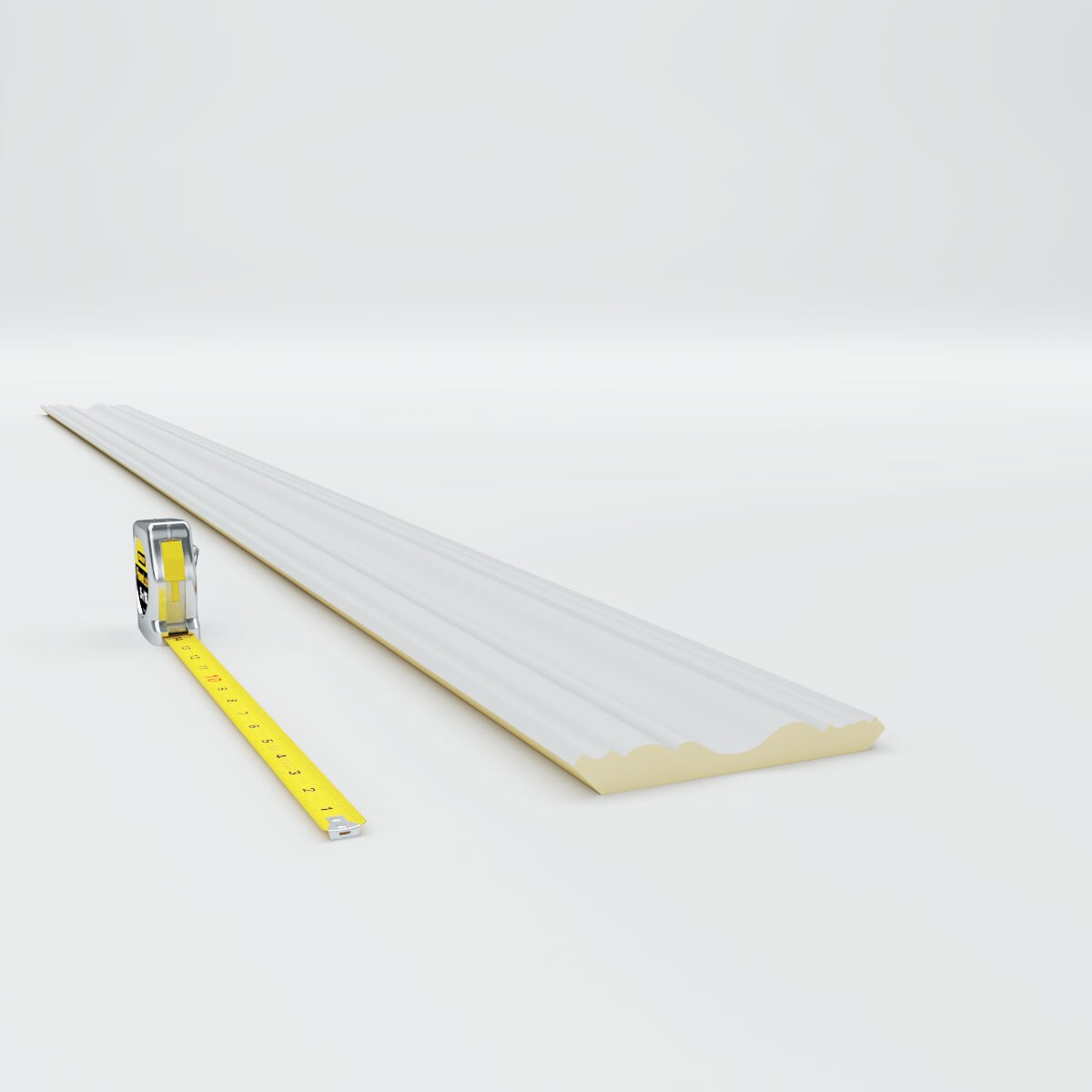 Tristan Traditional White Polyurethane Crown Moulding 94.5"