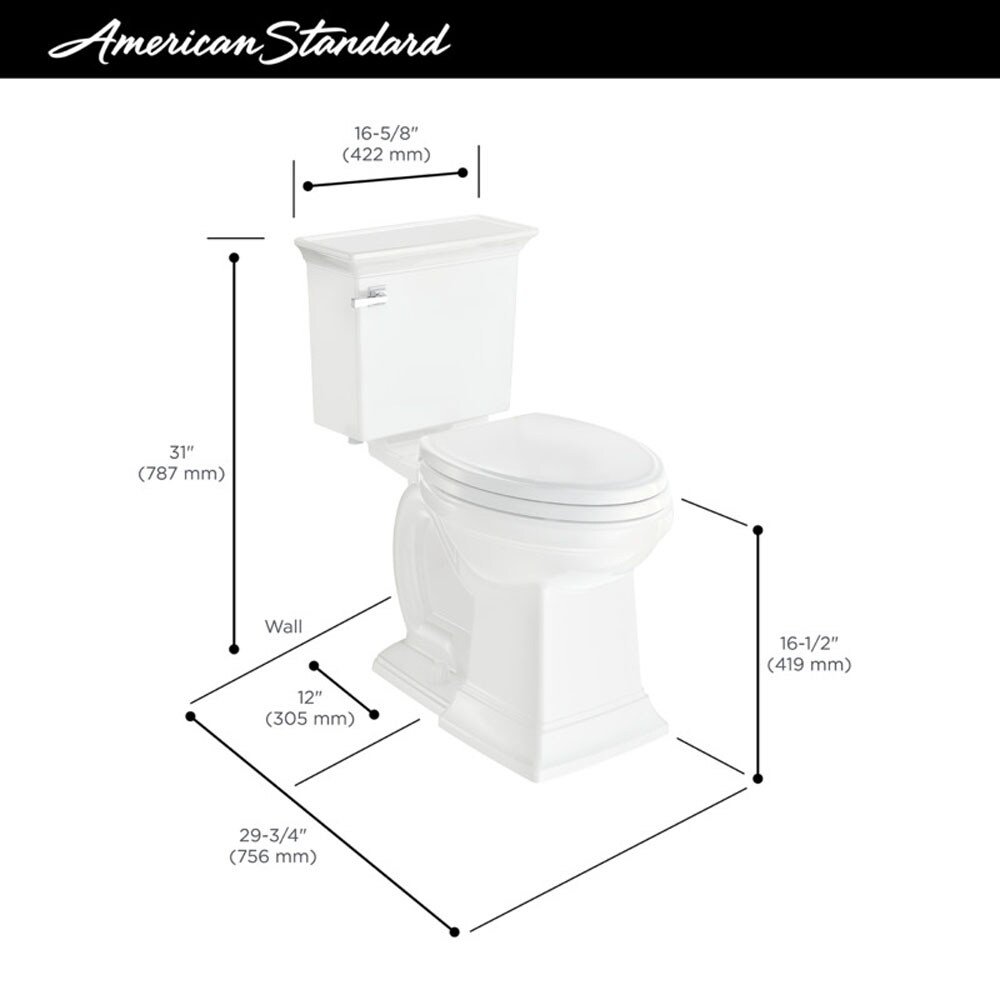 Town Square S White Elongated High Efficiency Toilet