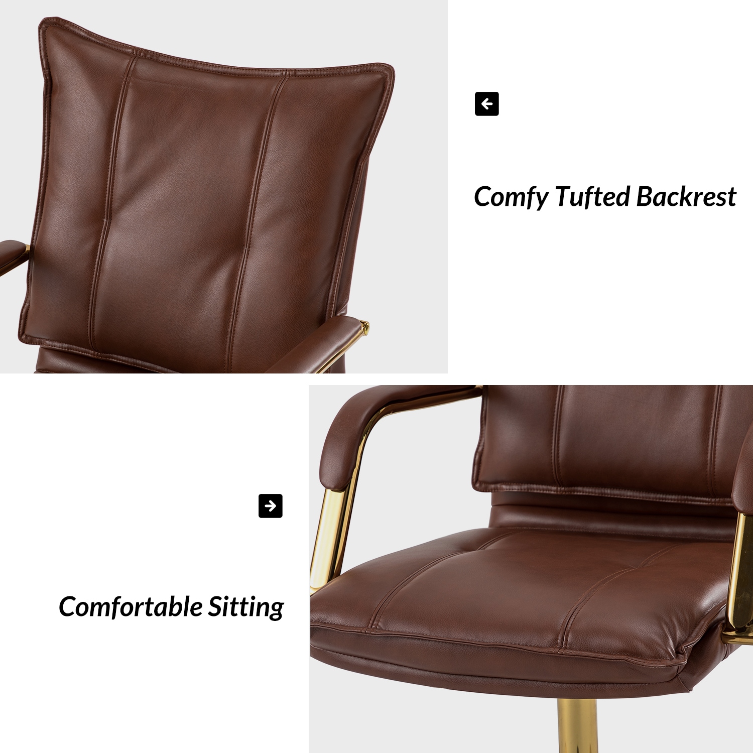 14 Karat Home OFHT0417-BROWN Office-Chairs - View #7