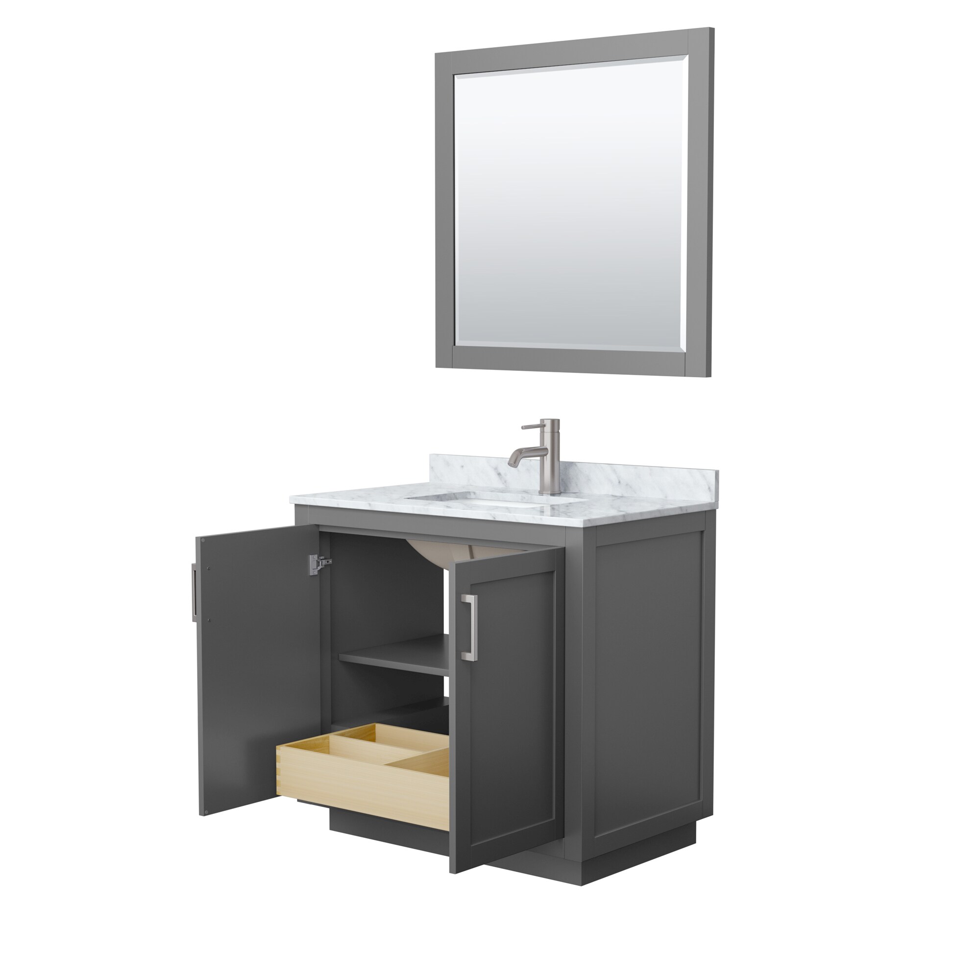 Wyndham Collection WCF292936SKGCMUNSM34 Bath-Vanity-Combo - View #3