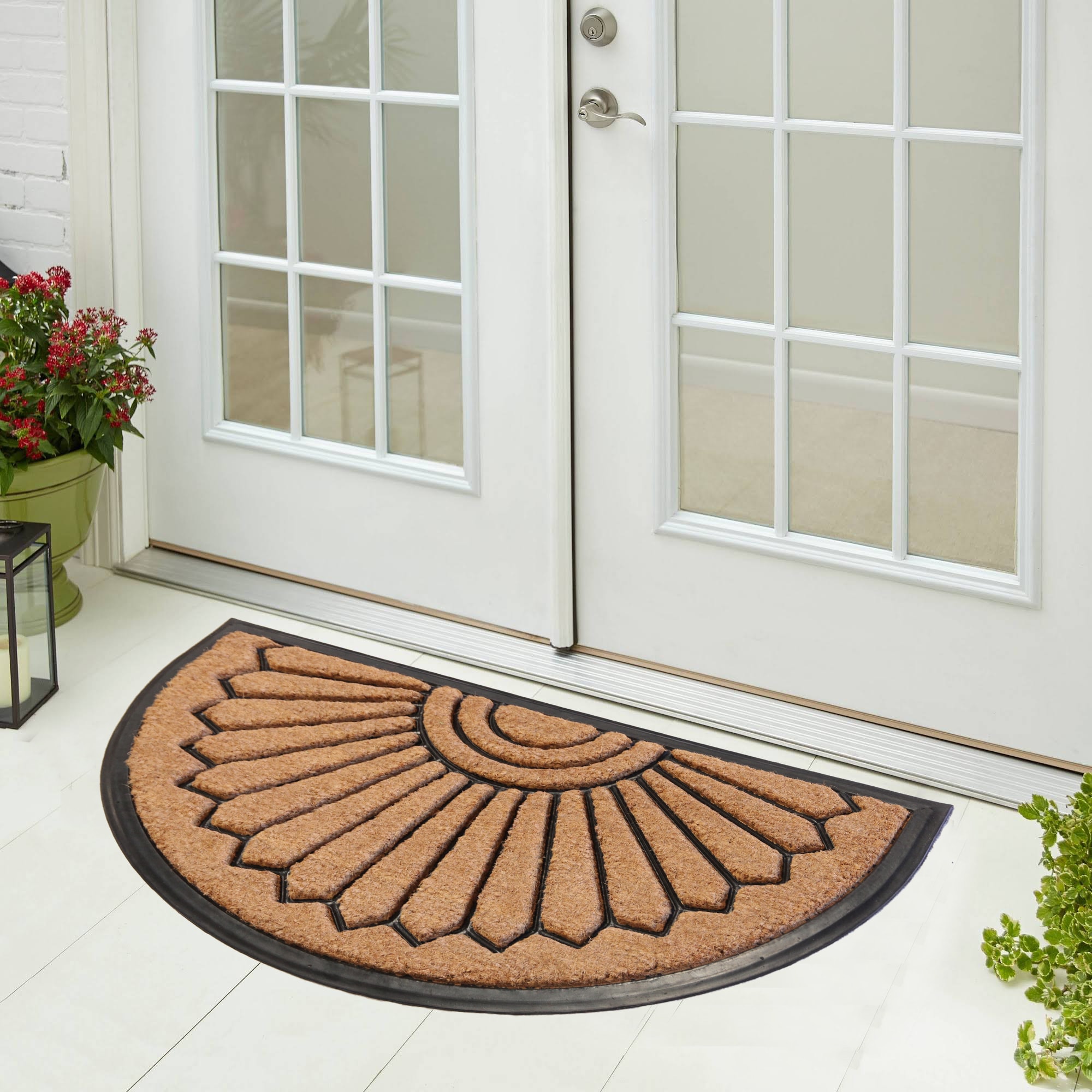 Abstract Half Moon Doormat Indoor & Outdoor Doormat Long Lasting