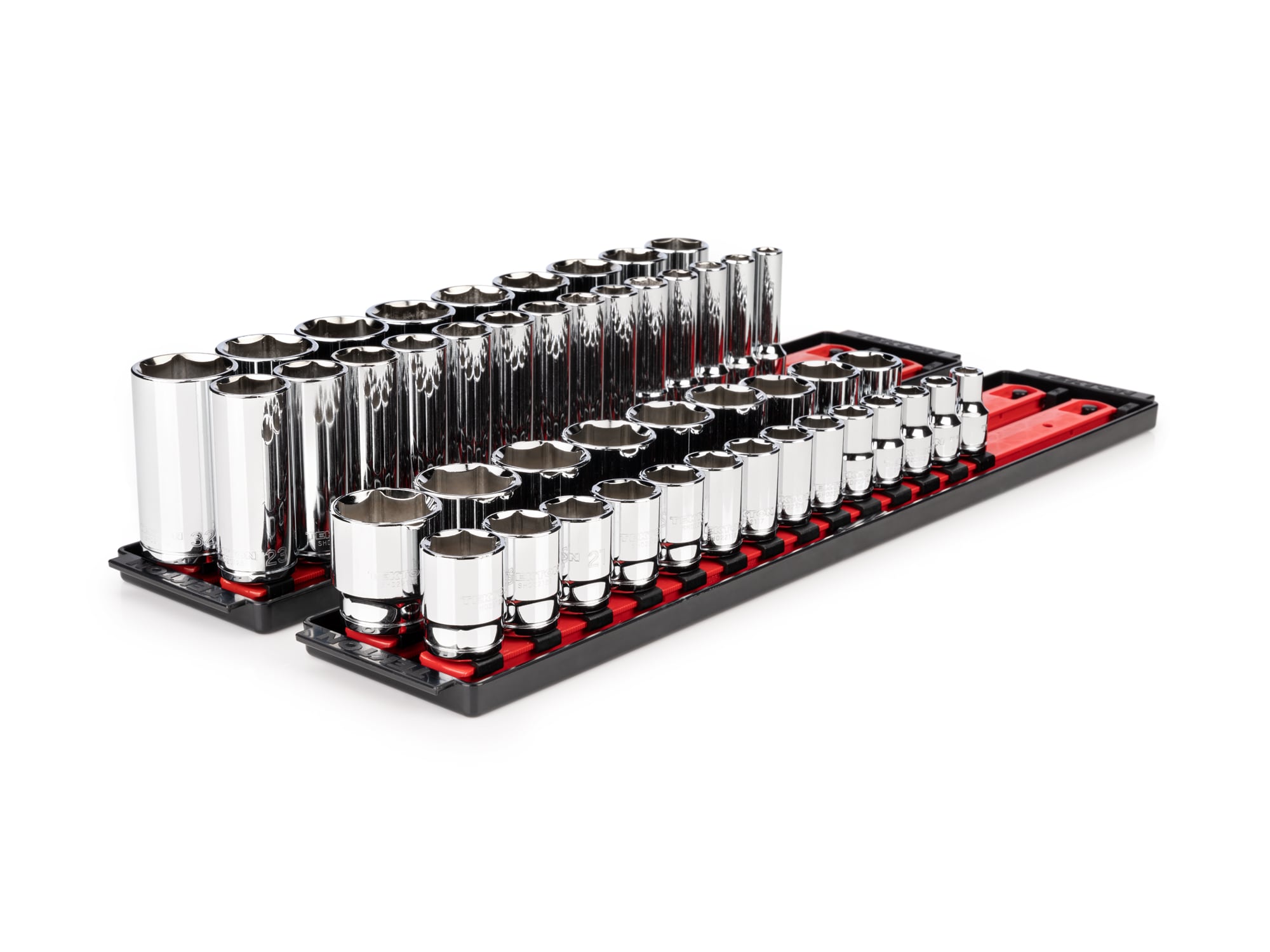 TEKTON SHD92207 1/2-in Drive Metric Shallow/Deep Socket Set 46 -Pieces