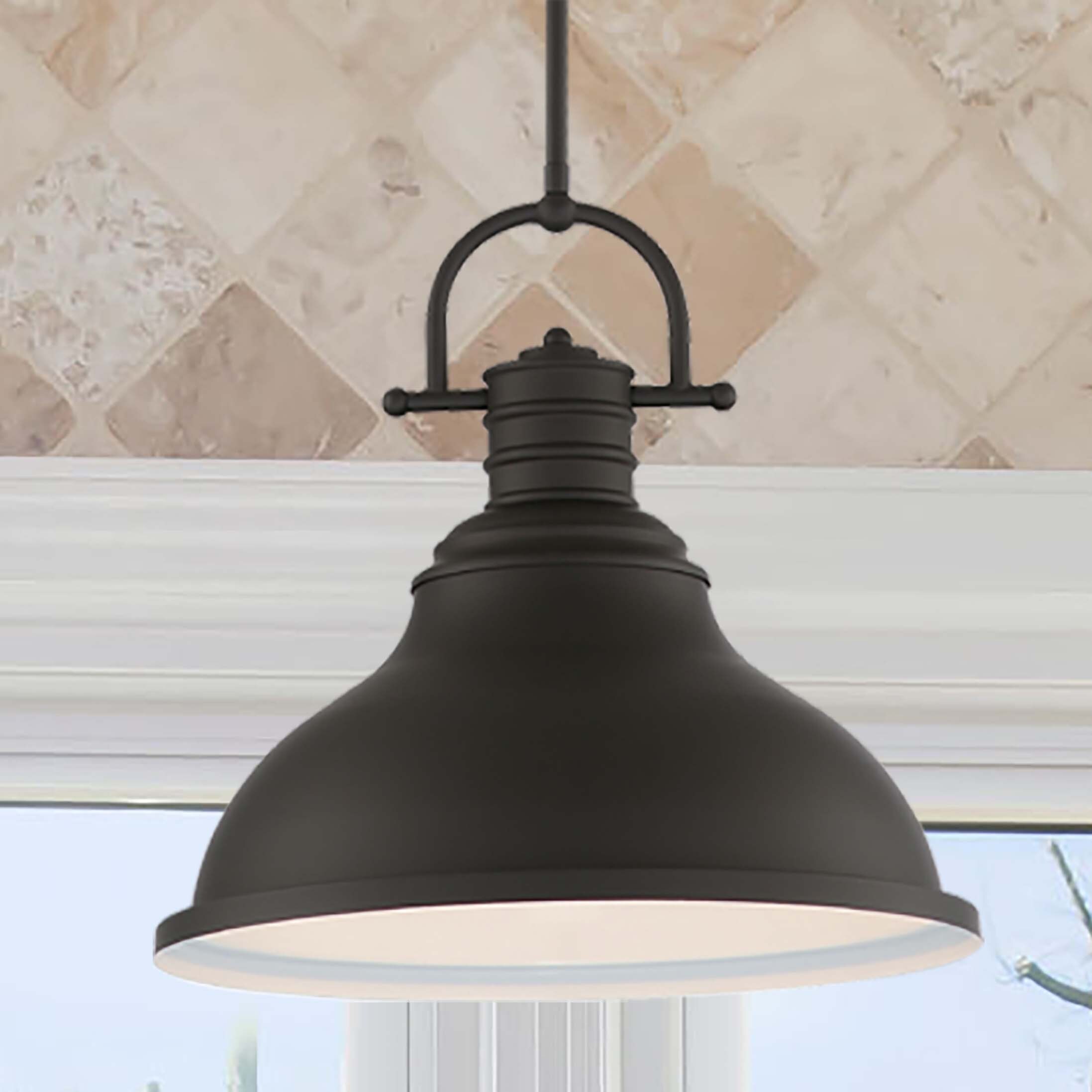 Medlar Foundry Bronze 6.5" Mini Pendant with Bell-Shaped Bowl