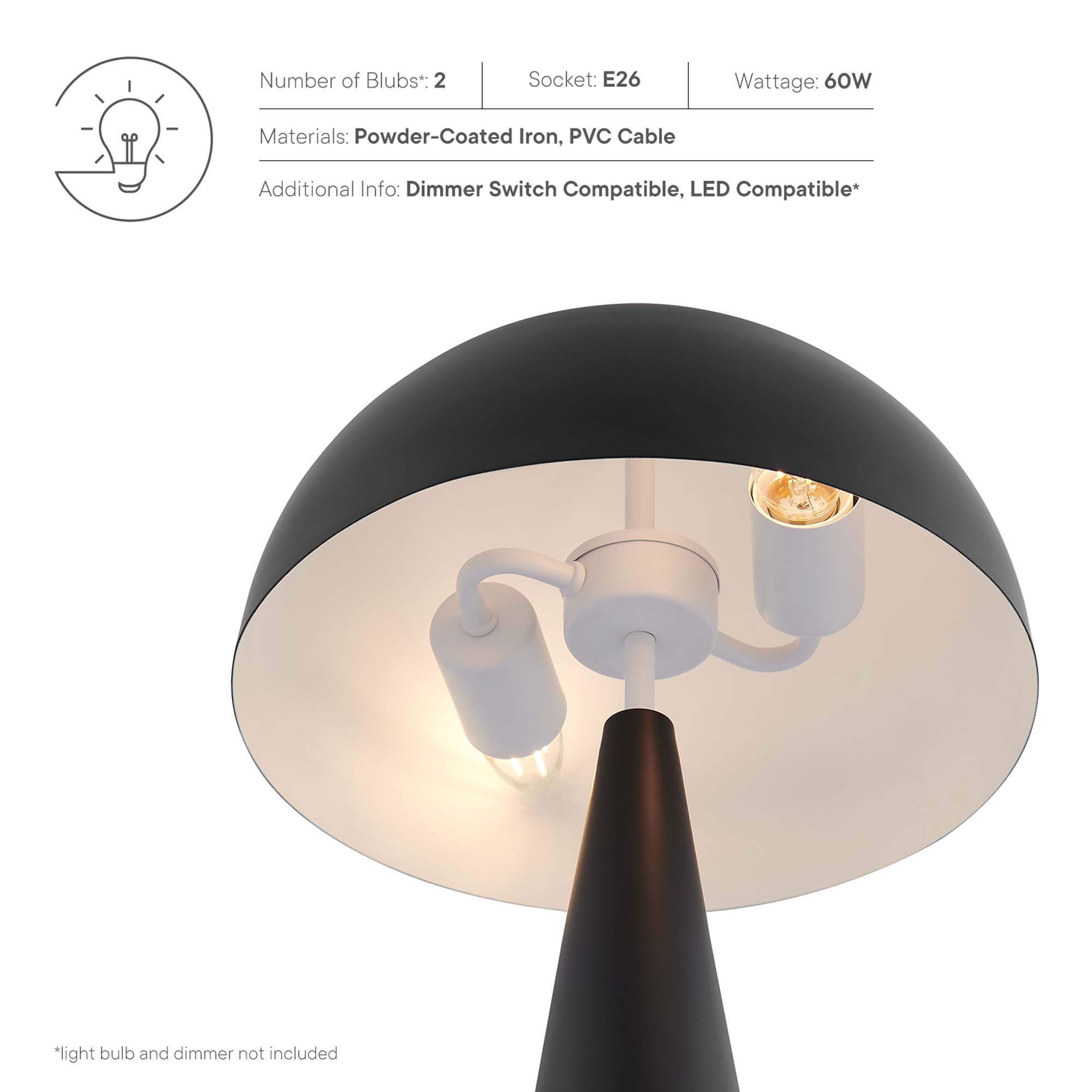 Modway EEI-5624-BLK Desk-Table-Lamps - View #3